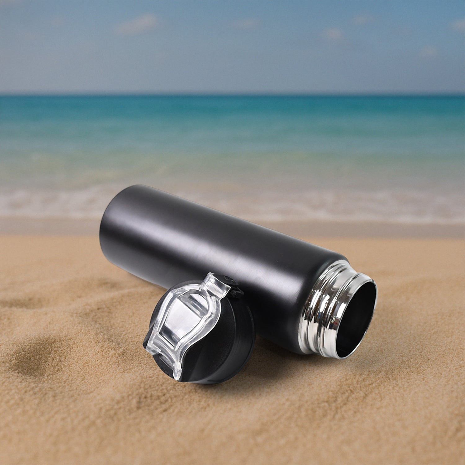 Stainless Steel Sports Water Bottle (Approx 500ML) - Image 7