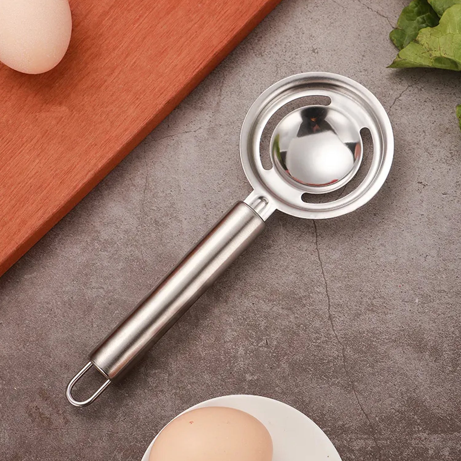 kitchen tools Egg Yolk White Separator Stainless Steel Egg White Separator Tools Eggs Yolk Filter Gadgets Kitchen Gadgets Separating Funnel Spoon Egg Divider Tools - Image 10