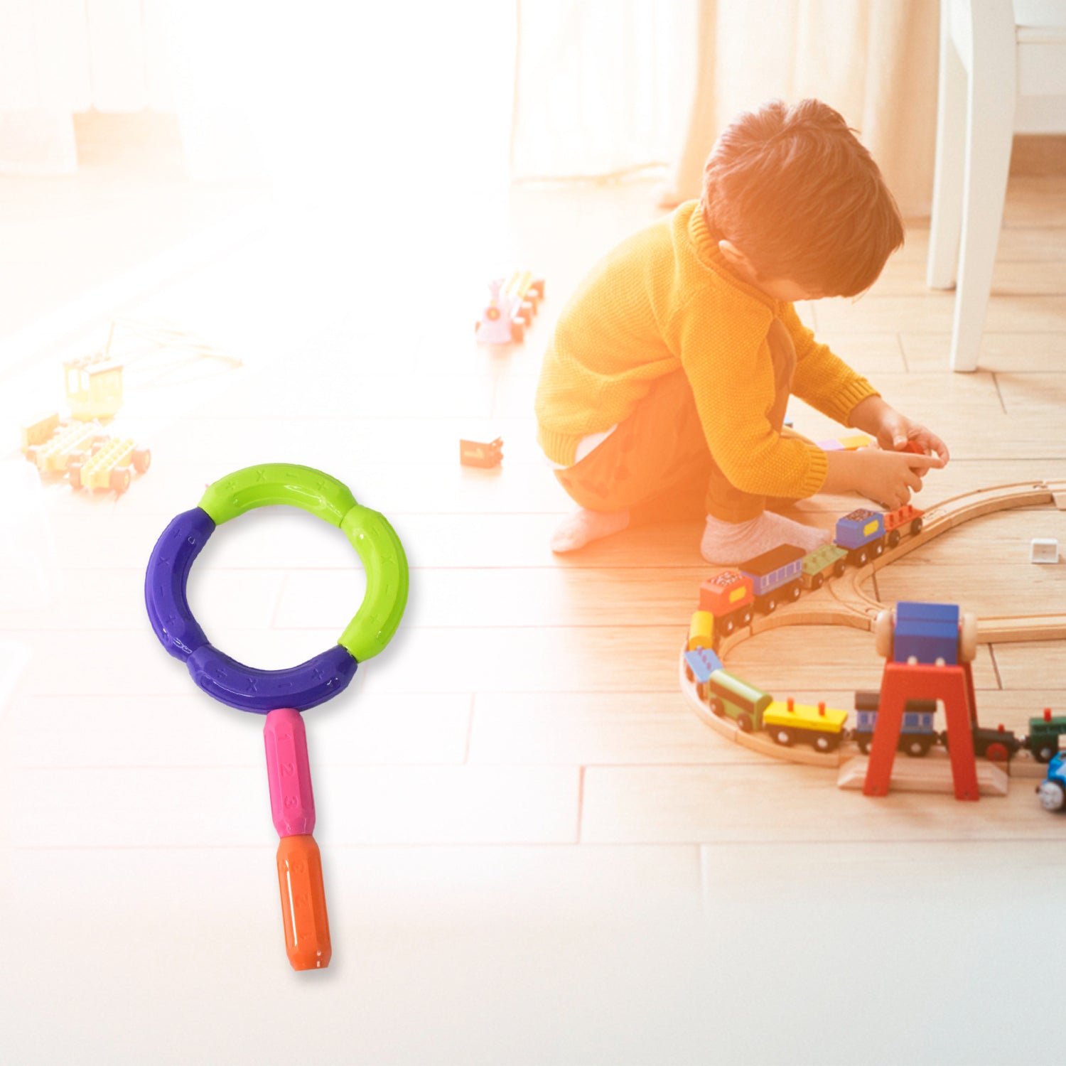 Magnetic Sticks Building Blocks Learning Toy for Kids (32 Pc) - Image 6