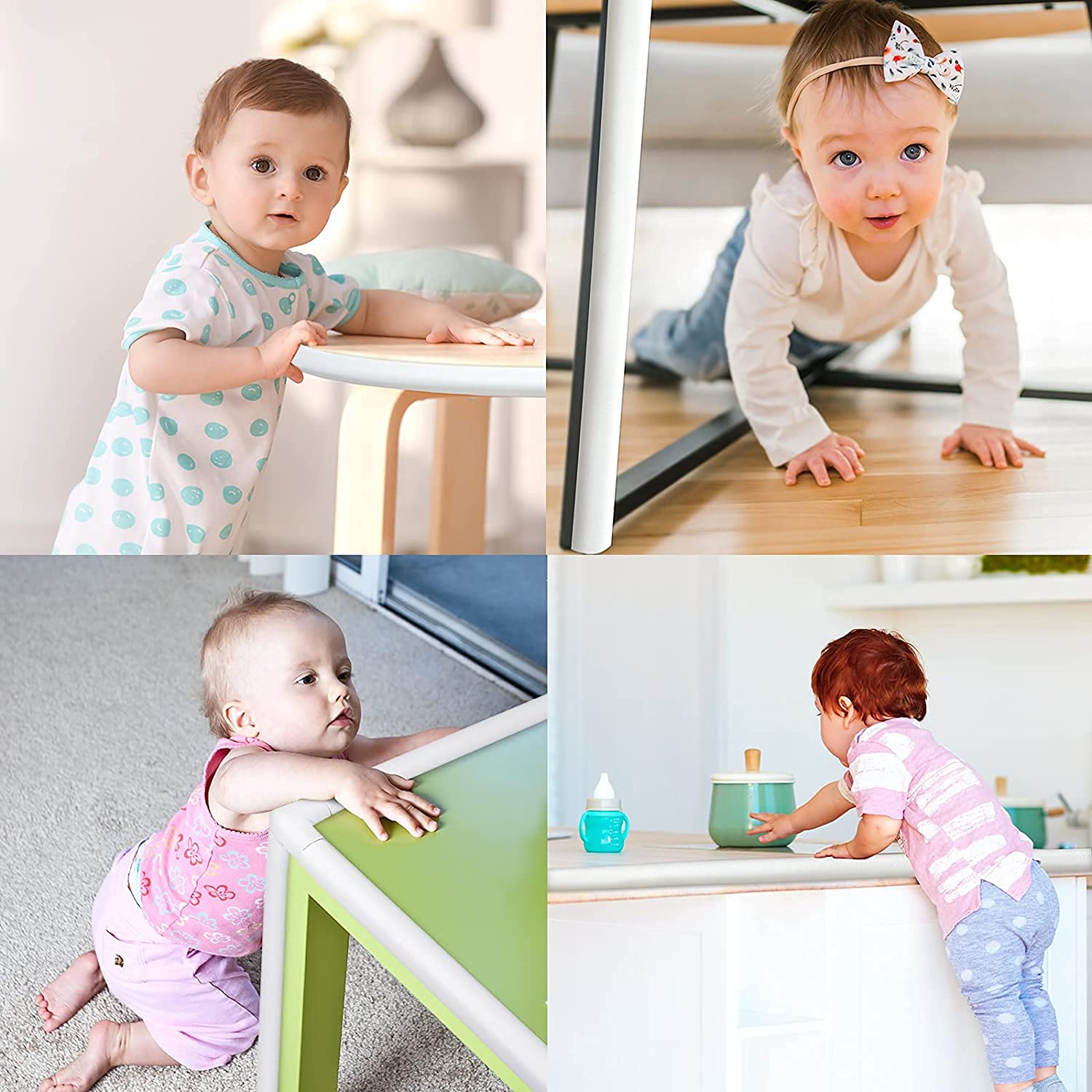 Corner Edge Protector – Soft Rubber Safety Bumper Guard for Baby Proofing Furniture, Table, & Bed (2 Mtr)