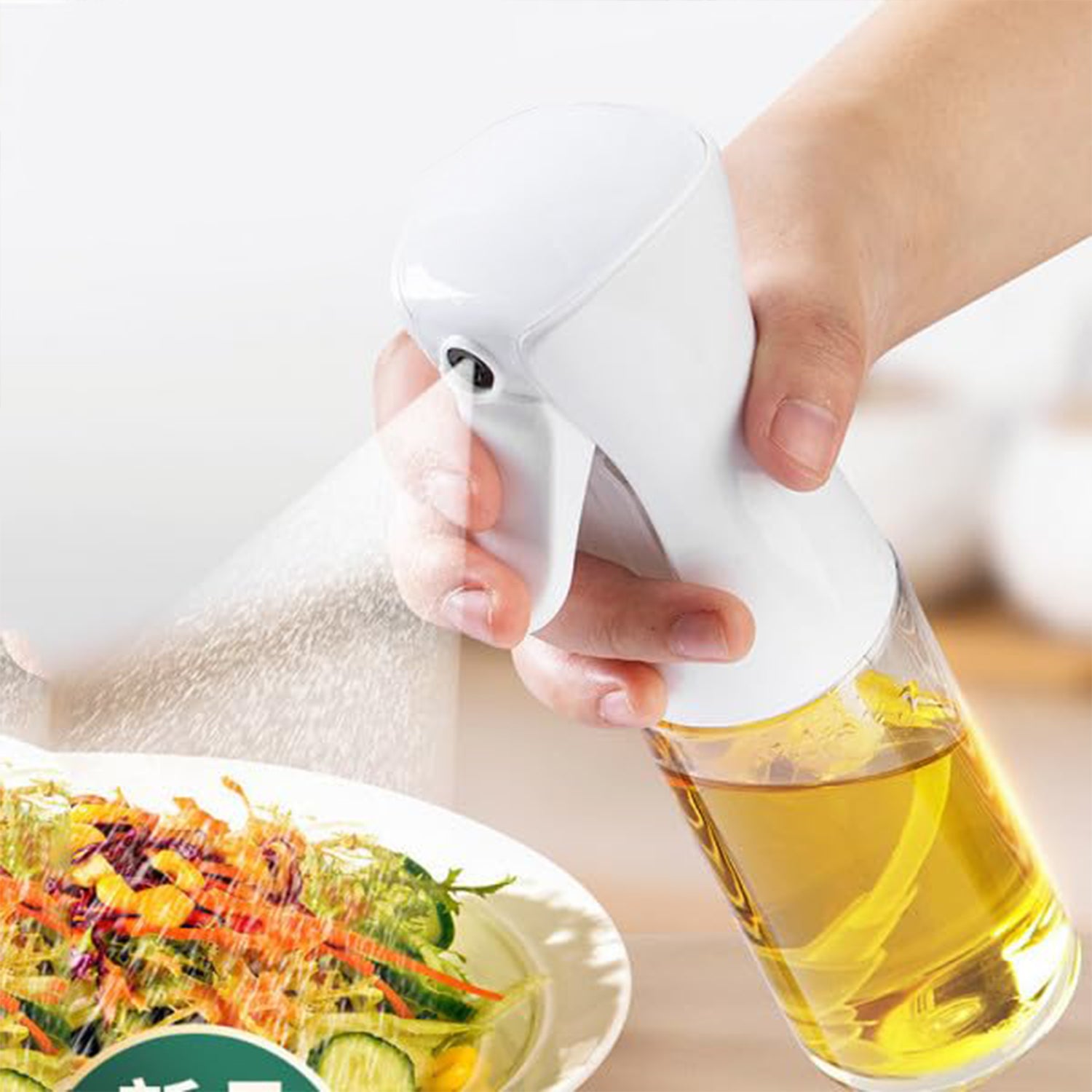Glass Oil Spray Bottle - Versatile Kitchen Gadgets (250 ML Approx / With White Box) - Image 4