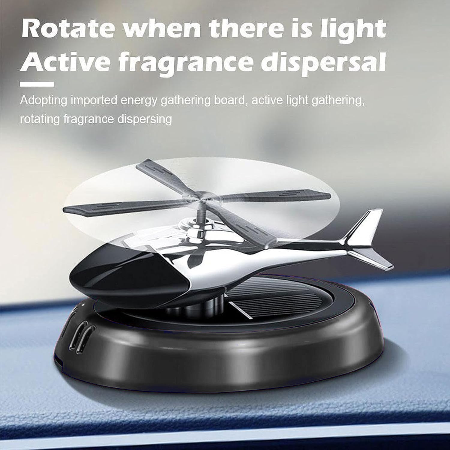 Car Dashboard Perfume Diffuser with Rotating Blades (1 Set) - Image 6