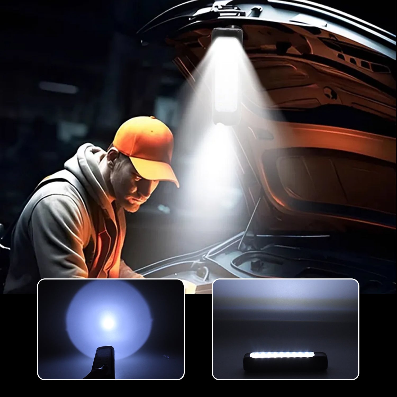 3 Modes Outdoor Indoor Hanging Solar Light Small 18LED & 1 Big LED