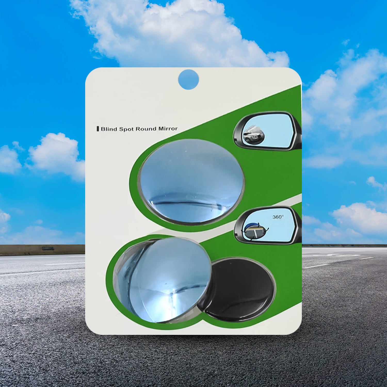 Car Blind Spot Side Mirror Round HD Glass Blind spot Mirror (2 Pc) - Image 3