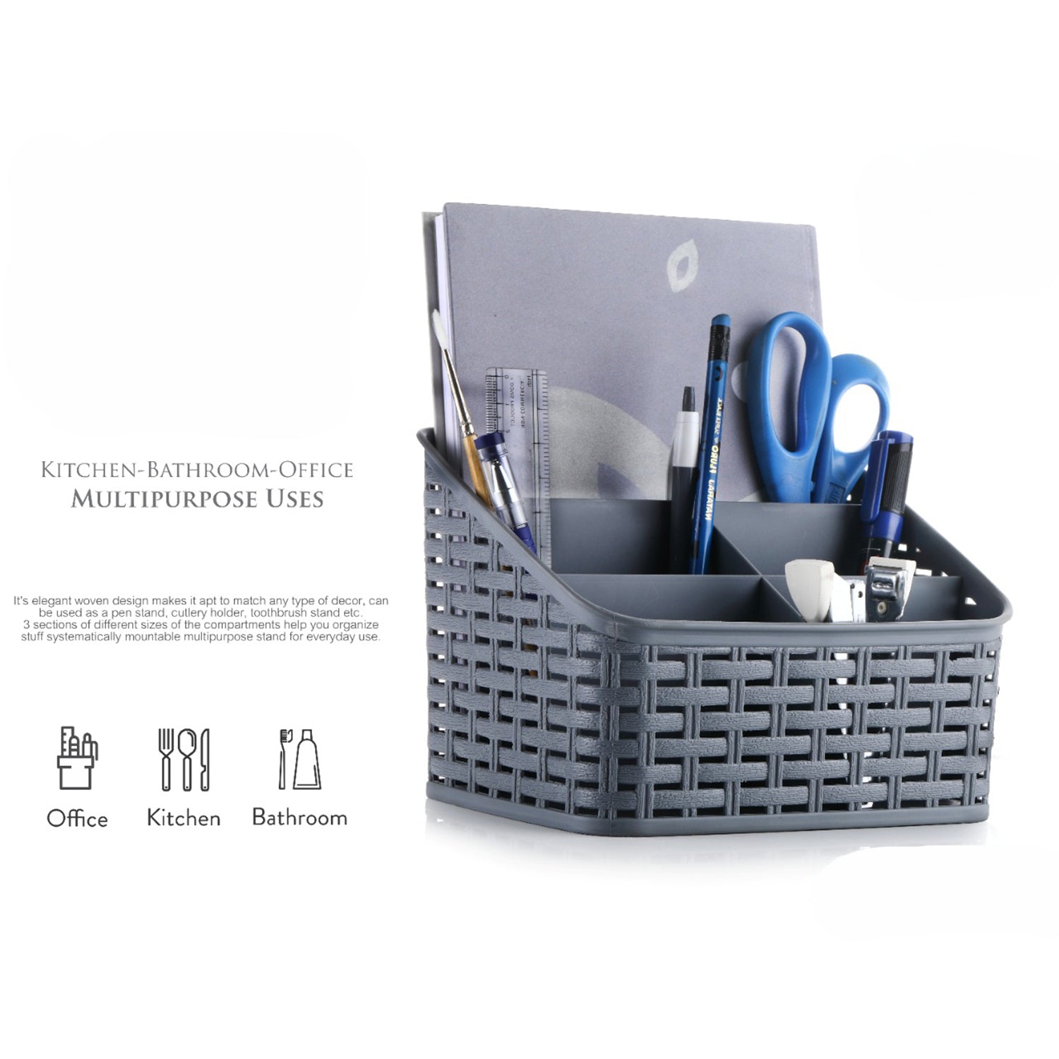 Apex Premium Multipurpose Divider Holder with 5-Section Compartments - Image 4