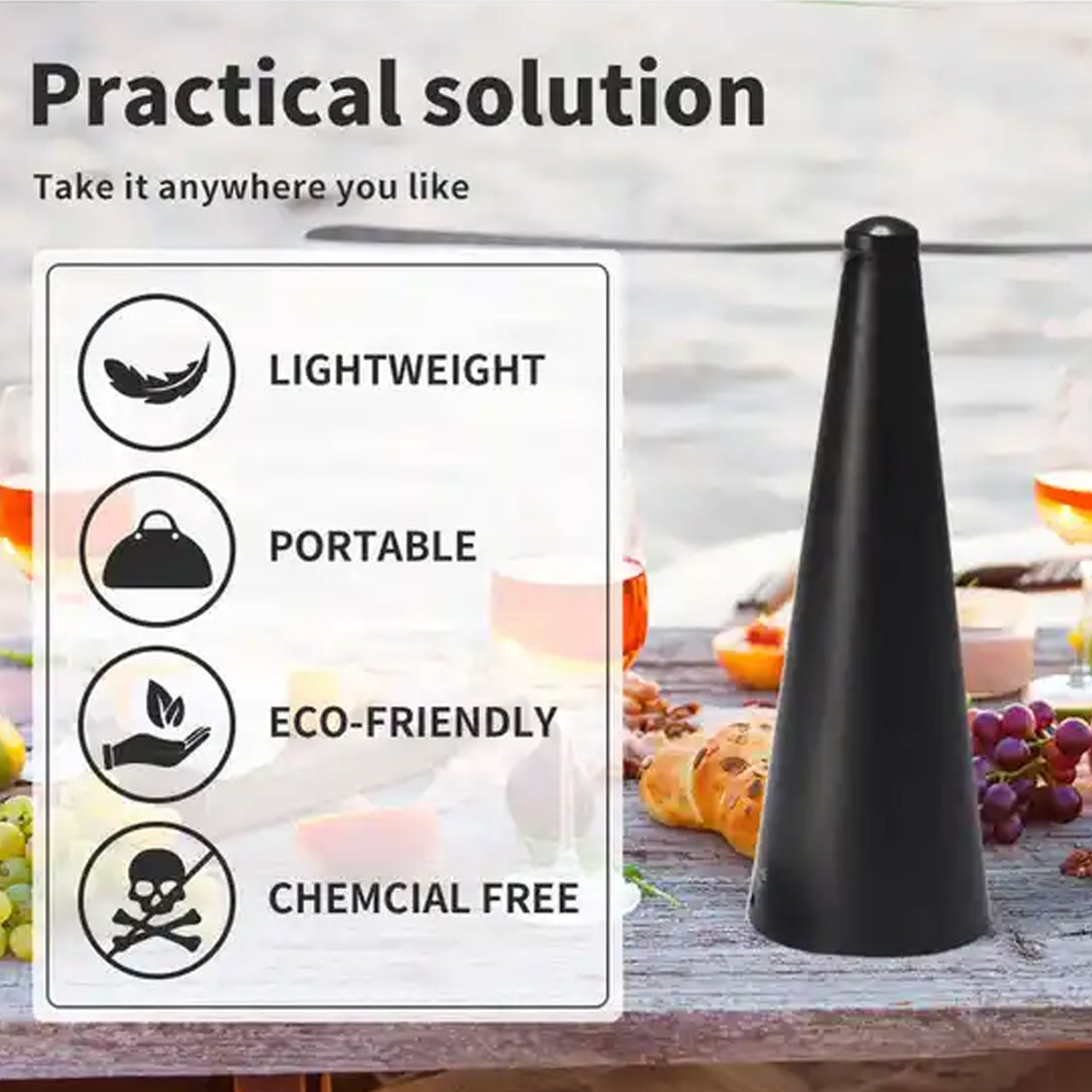 Fly Repellent Fan (Battery & USB) - Tabletop, Indoor/Outdoor, Chemical-Free - Image 6