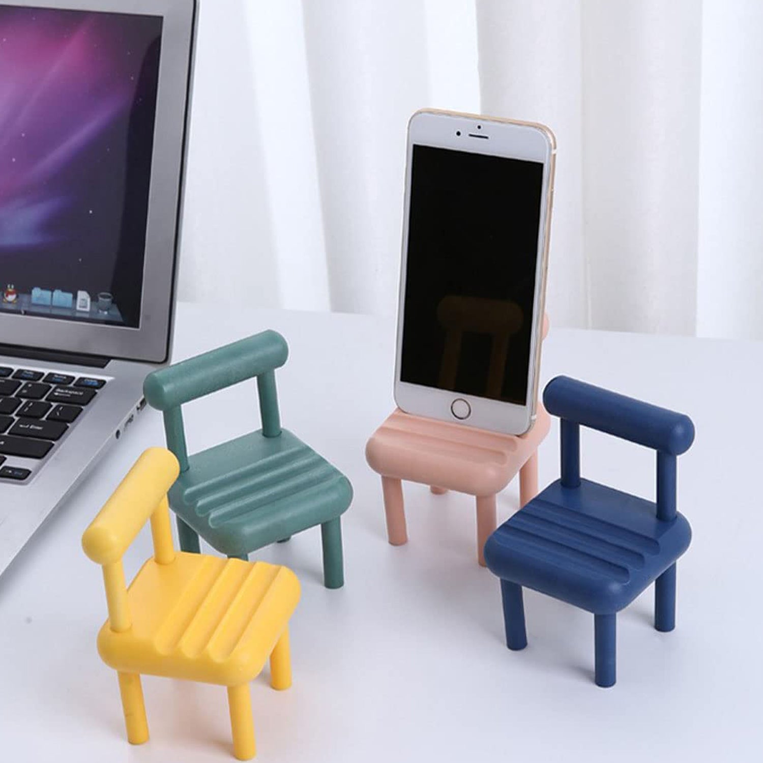 Mini Chair Phone Holder for All Mobile Phones (1 Pc) - Image 6