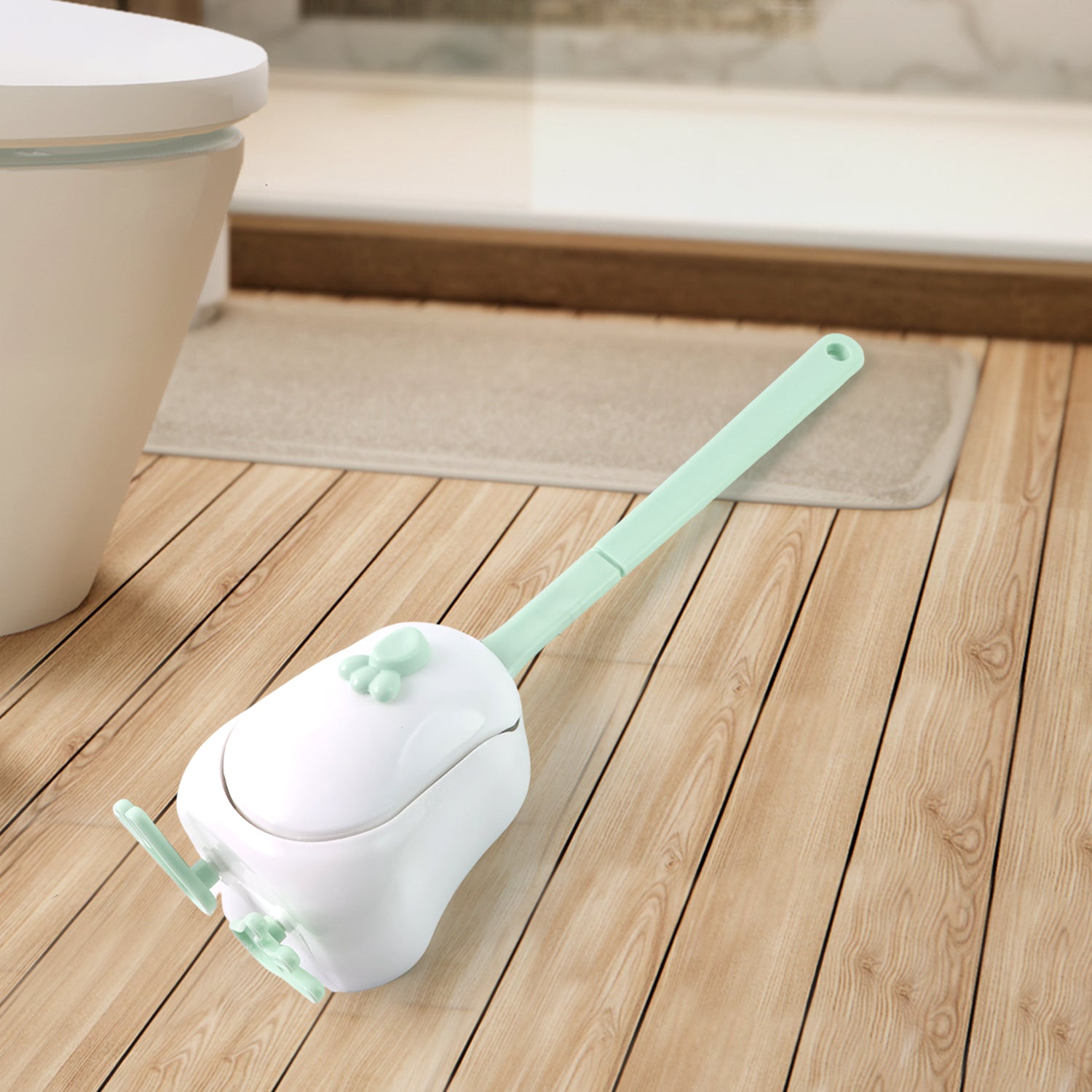 Flexible Silicone Toilet Cleaning Brush Set - Image 6