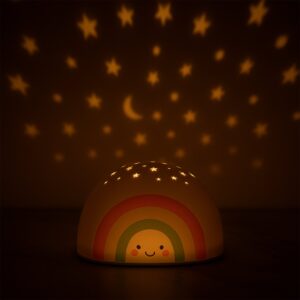 Rainbow projector LED Night Light for Kids (1 Pc (Music is not playing)