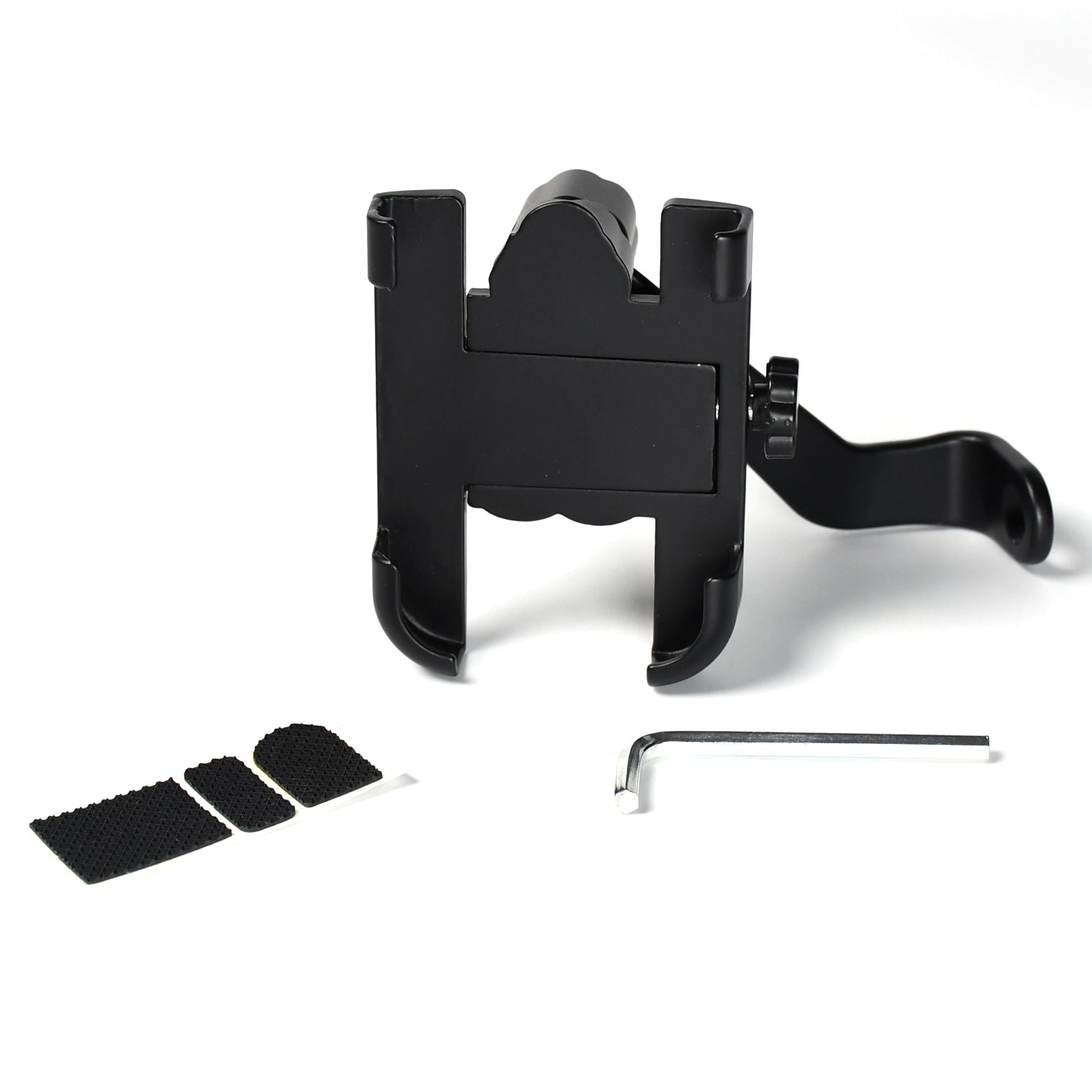 Mobile Phone Holder With Easy Adjustable Rear View Mirror Mount Solid Metal Cradle Stand Suitable for Bike & Mobile Phones - Image 4