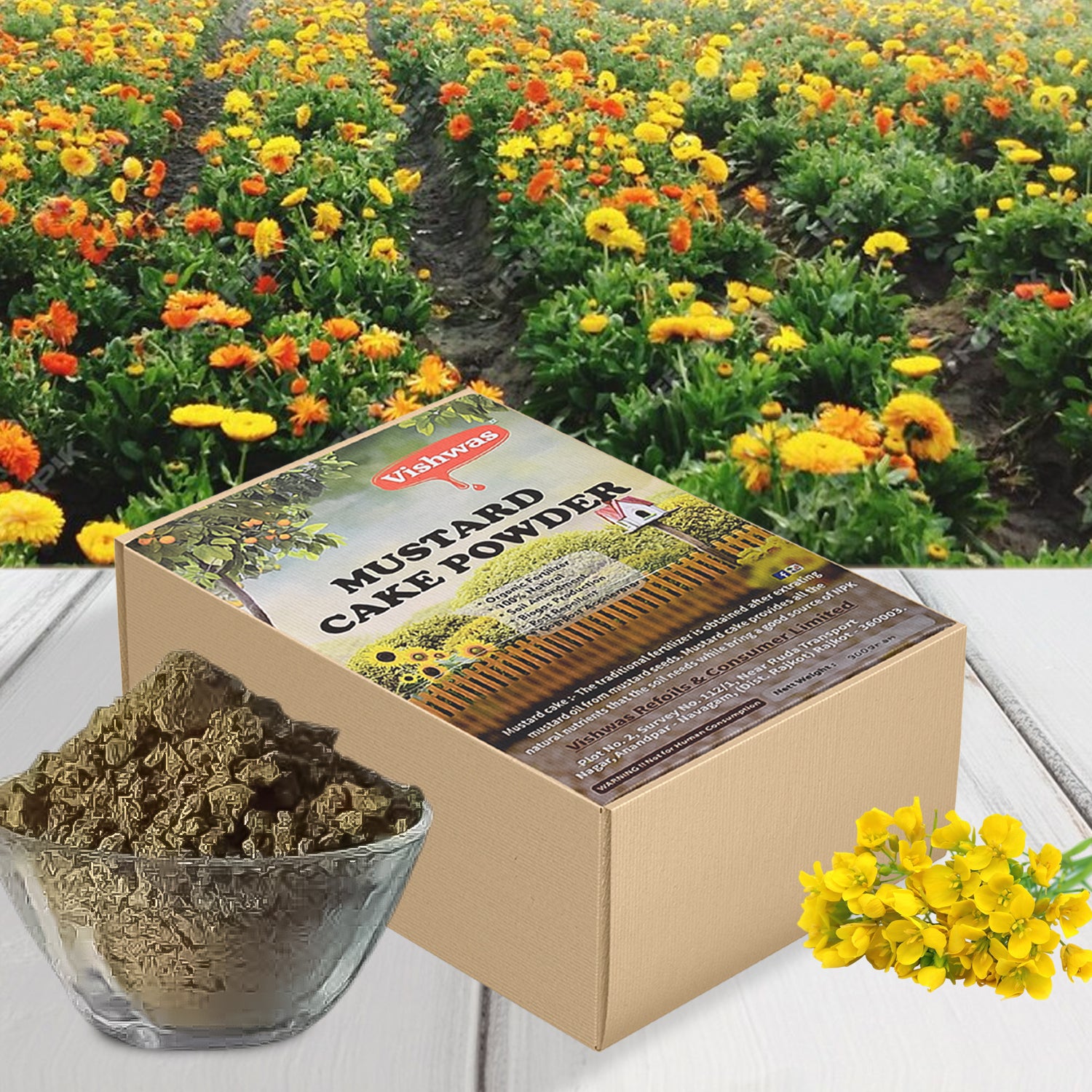 Mustard Cake Fertilizer For Plants 900gm - Image 6