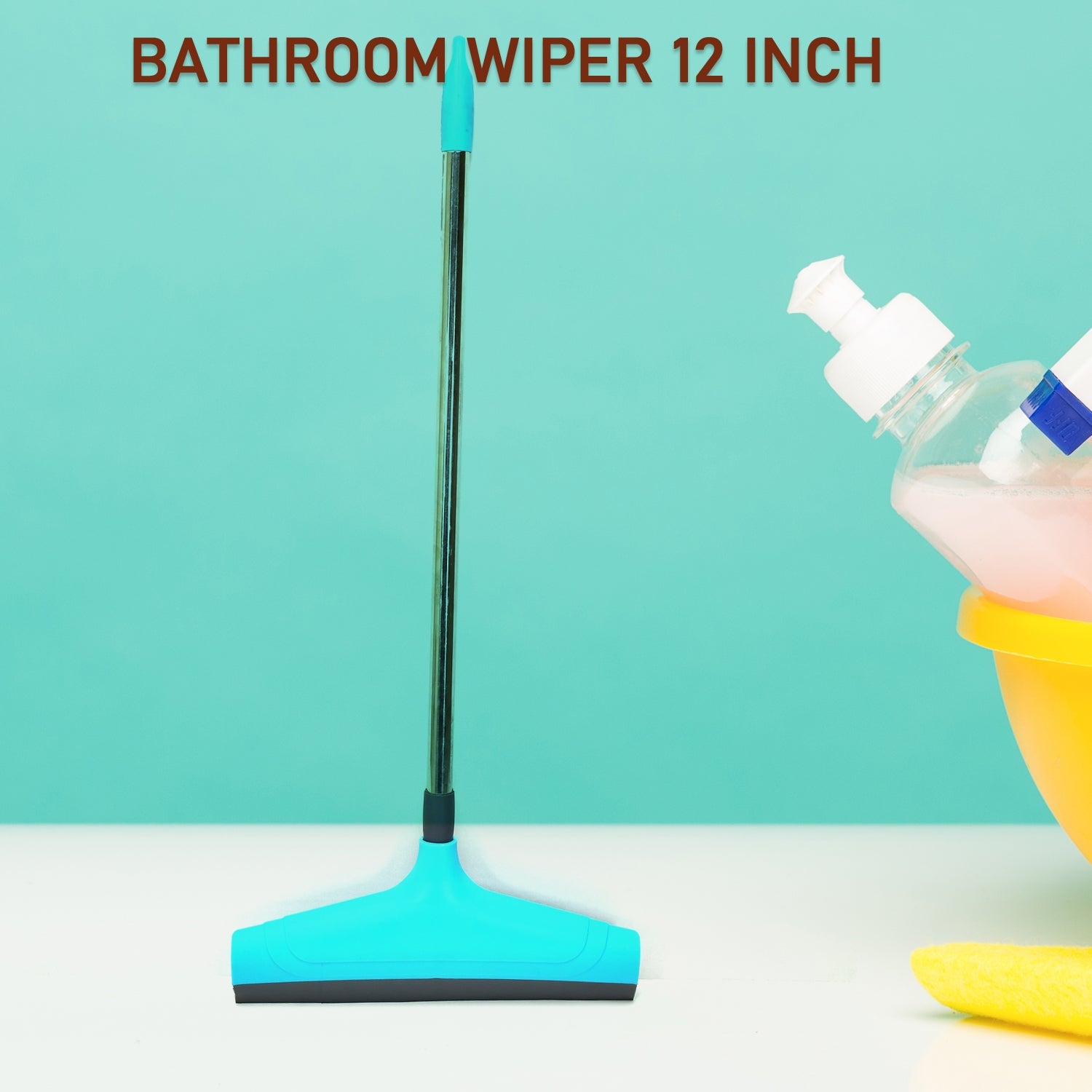 Telescopic Home / Bathroom Wiper 12 Inch (30 cm), Plastic Floor Wiper - Image 4