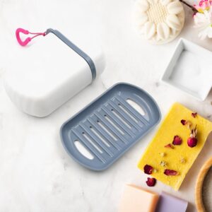 Stylish & Leak-Proof Travel Soap Box – Secure Seal for Home, Bathroom, Hiking & Camping ,Sabudani (1 Pc)