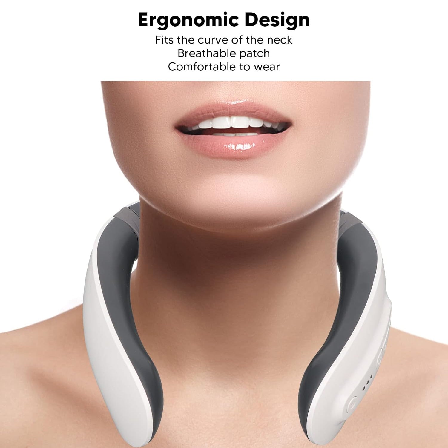 4 Heads Smart Electric Neck and Back Pulse Massager (1 Pc) - Image 3