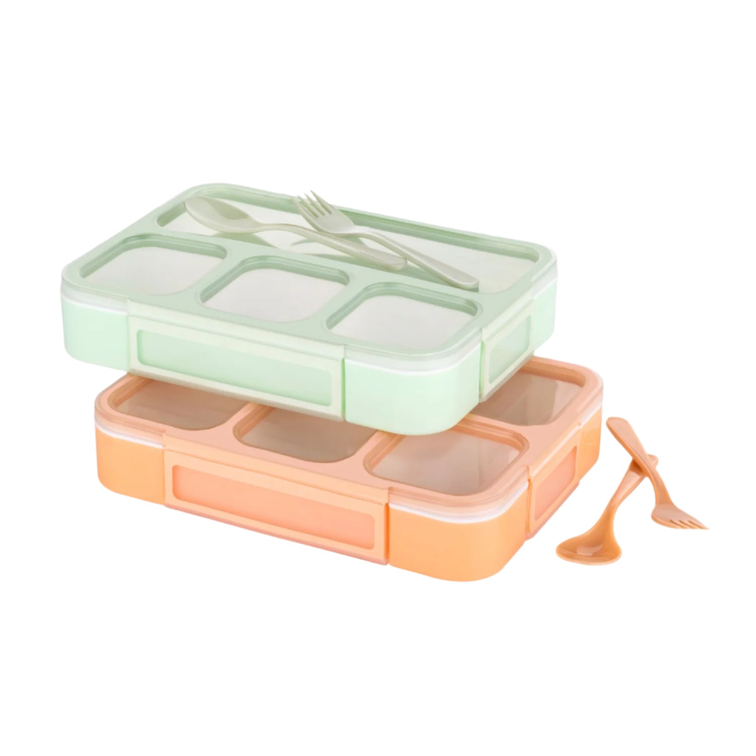 Leak-Proof Lunch Box with 4 Compartments for School & Office Use - Image 5