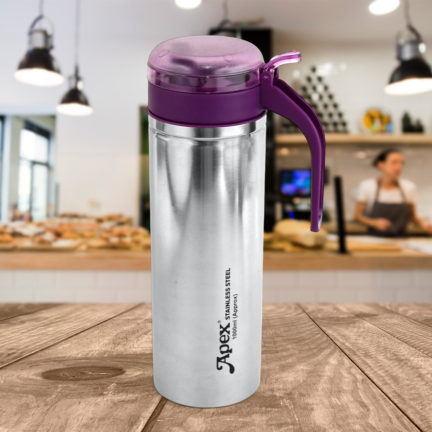 Apex 1000ml Approx. Stainless Steel Oil Pourer (1 Pc) - Image 6