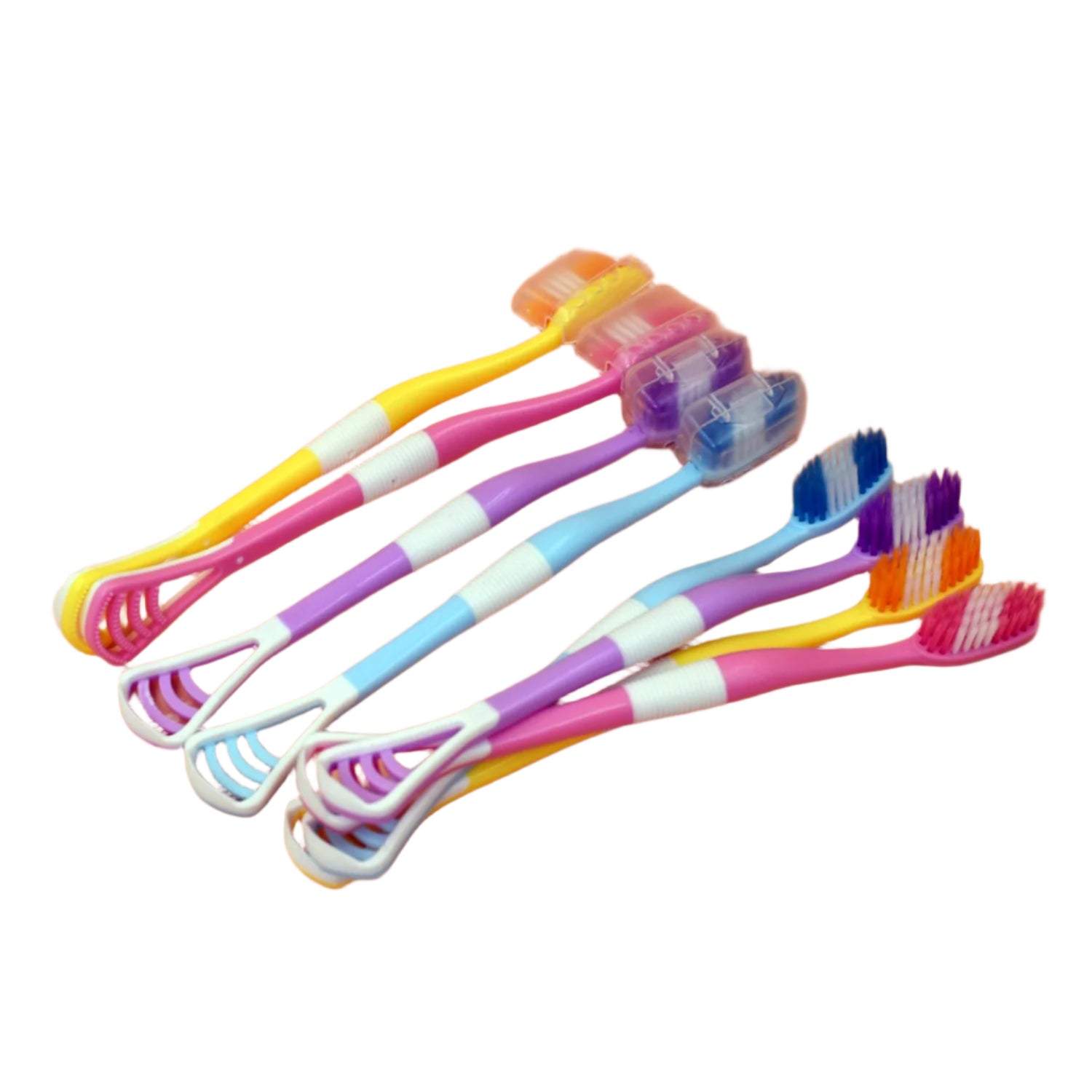 8 Pc 2-in-1 Toothbrush Case for Family Use - Image 5