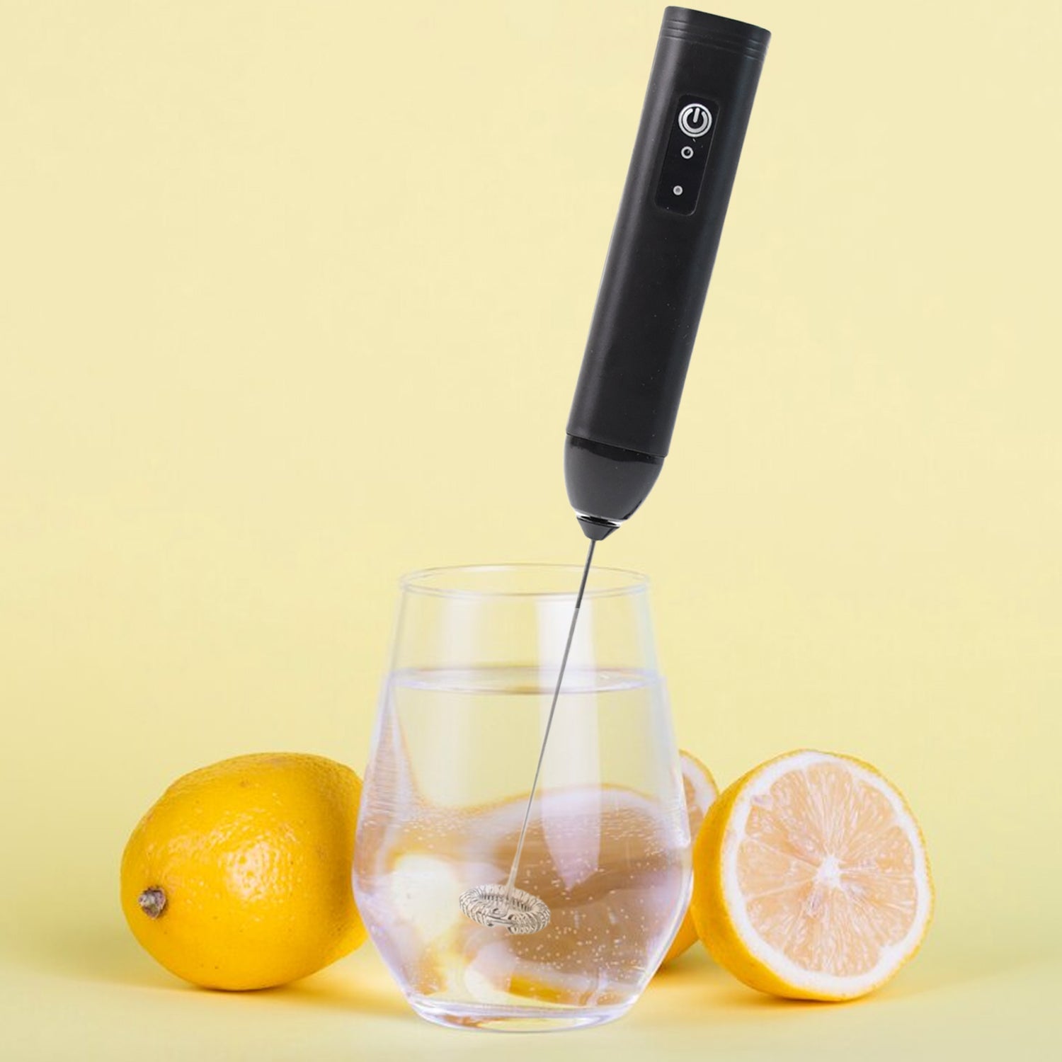 Small Electric Handheld Milk Frother with Stainless Steel Whisk (1 Pc)