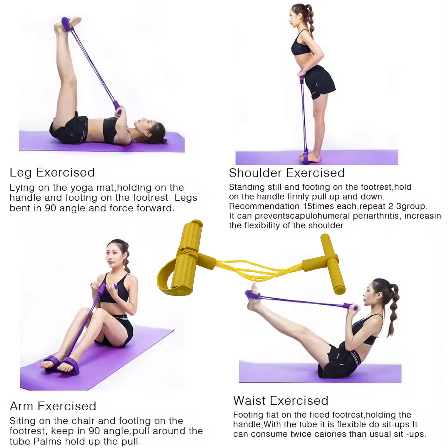 Extra Strong Pull String Body Building Training, Pull Rope Rubber Exerciser - Image 6