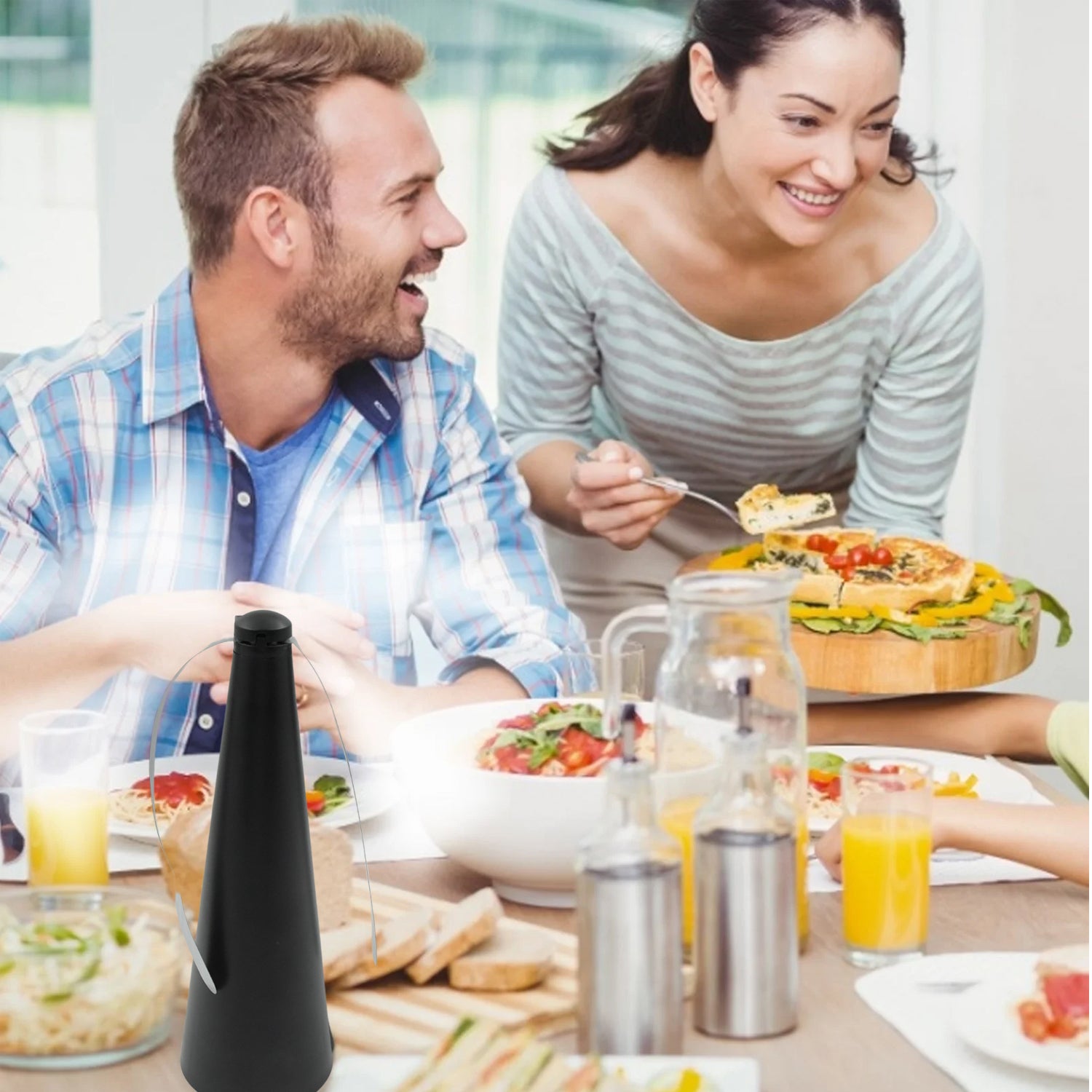 Fly Repellent Fan (Battery & USB) - Tabletop, Indoor/Outdoor, Chemical-Free - Image 4