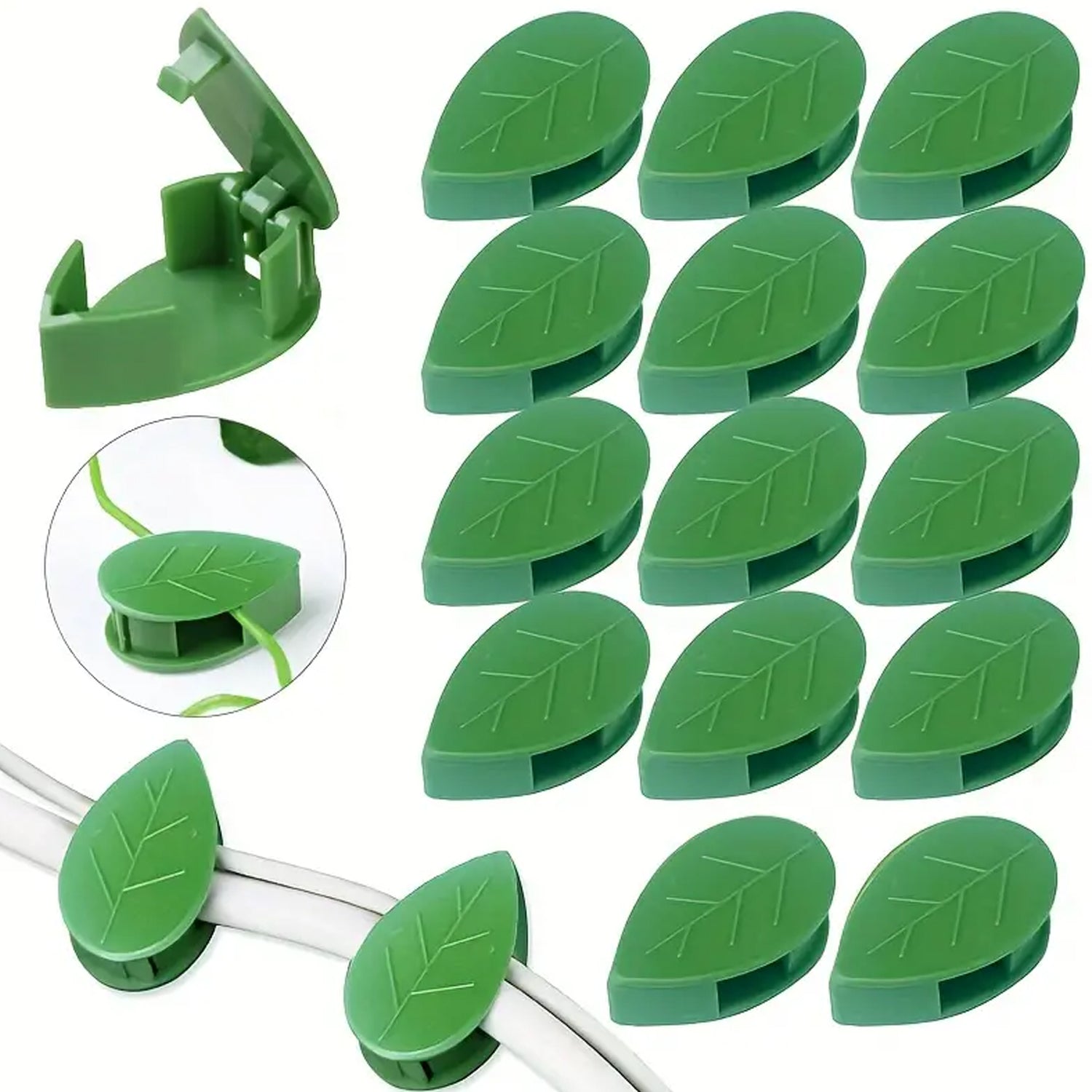 Plant Climbing Wall Fixture Clip Self-Adhesive Hook Vines Traction Invisible Stand Green Plant Clip Garden Wall Clip Plant Support Binding Clip Plants for Indoor Outdoor Decoration (30 Pcs Set) - Image 3