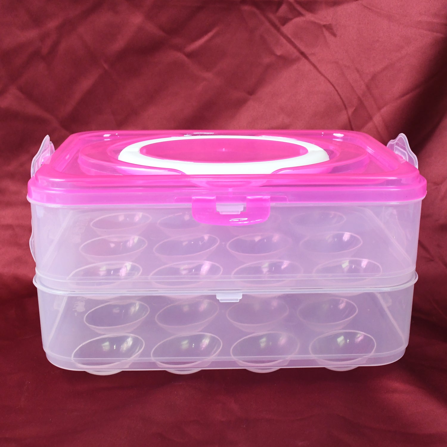 Double Layer 24 Grid Egg Storage Box for Egg Storage Container - Image 5