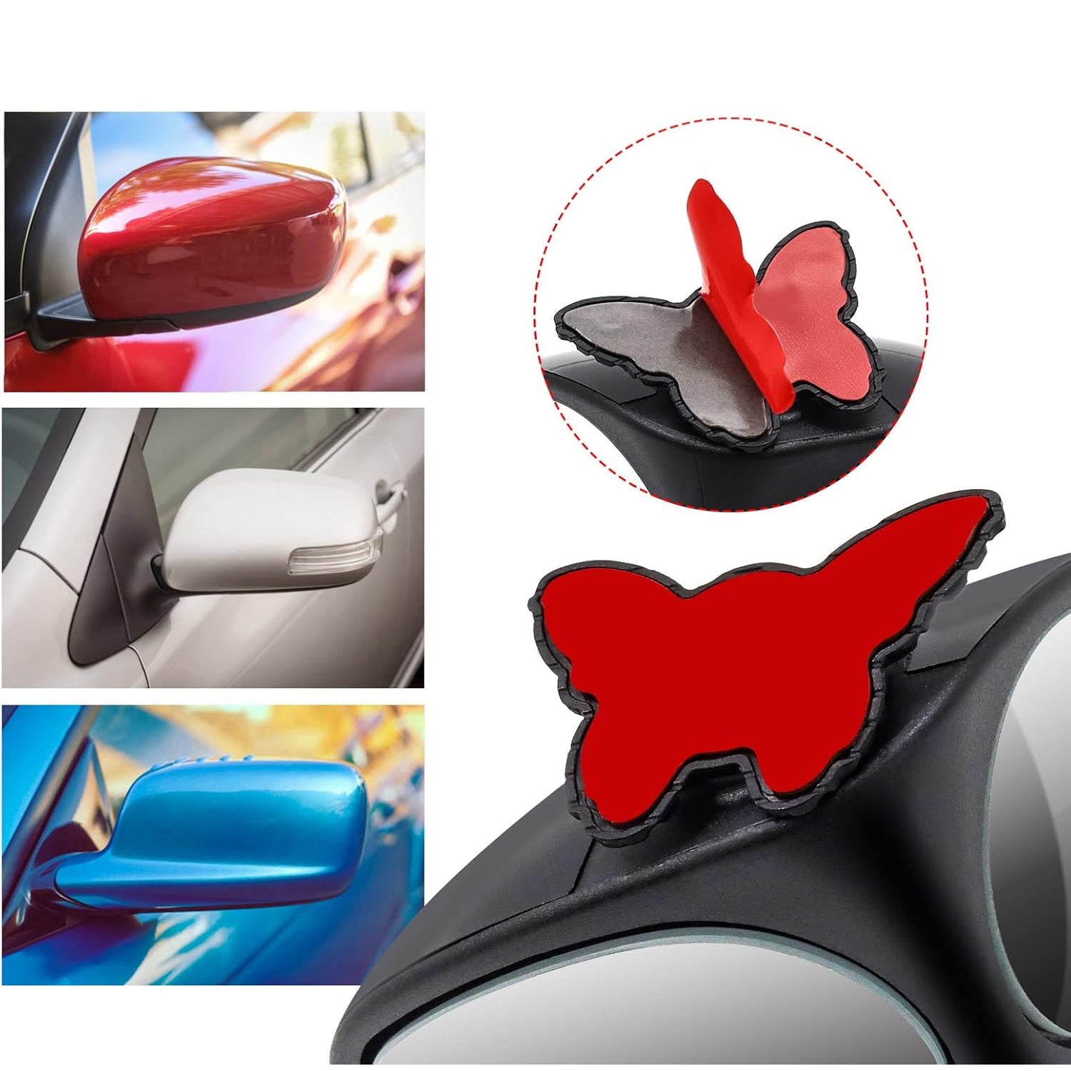 2 in 1 Car Blind Spot Mirror 360 Rotation Adjustable HD Glass (1 Pc) - Image 3