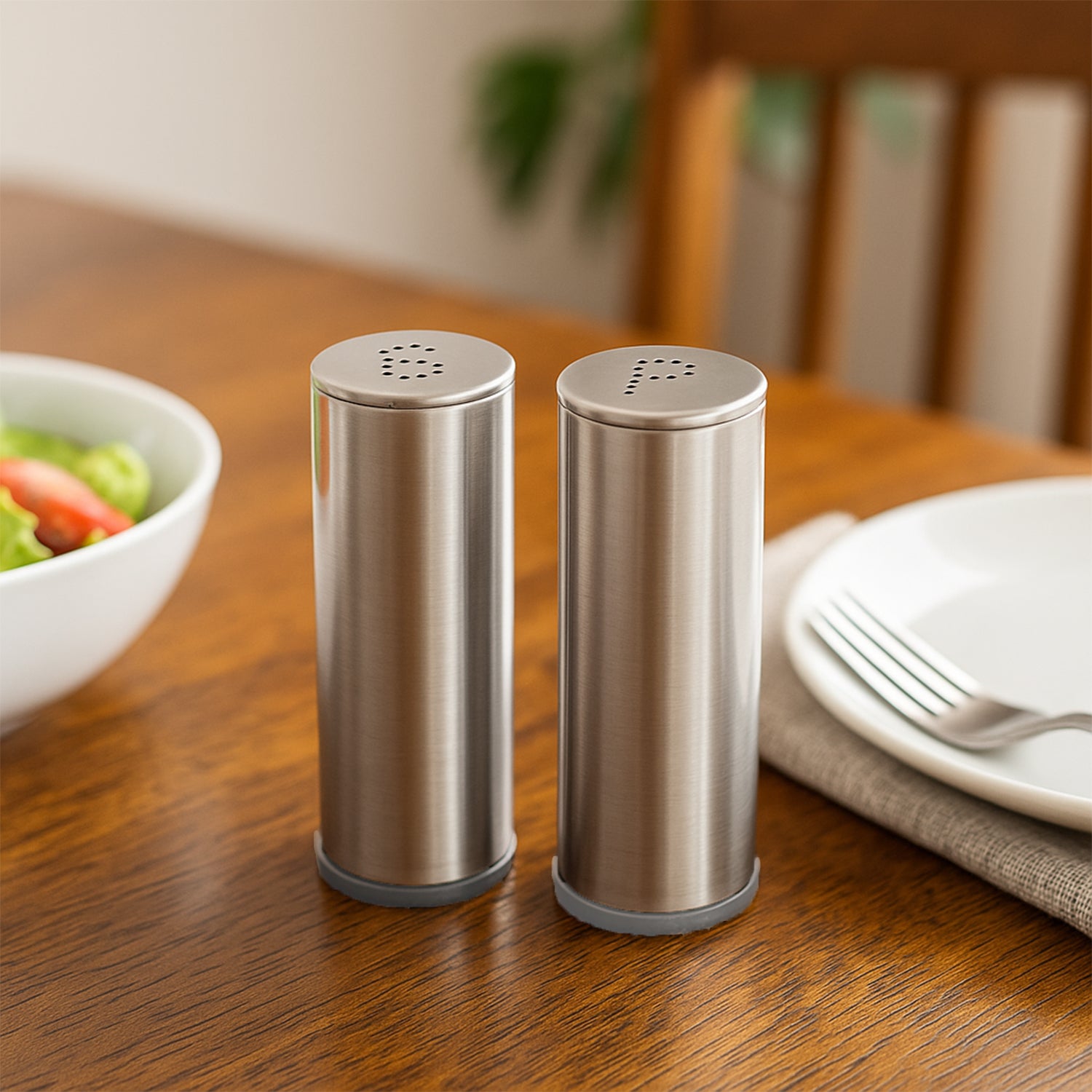 Supermom Stainless Steel Salt and Pepper Shaker Set (2 Pc) - Image 4