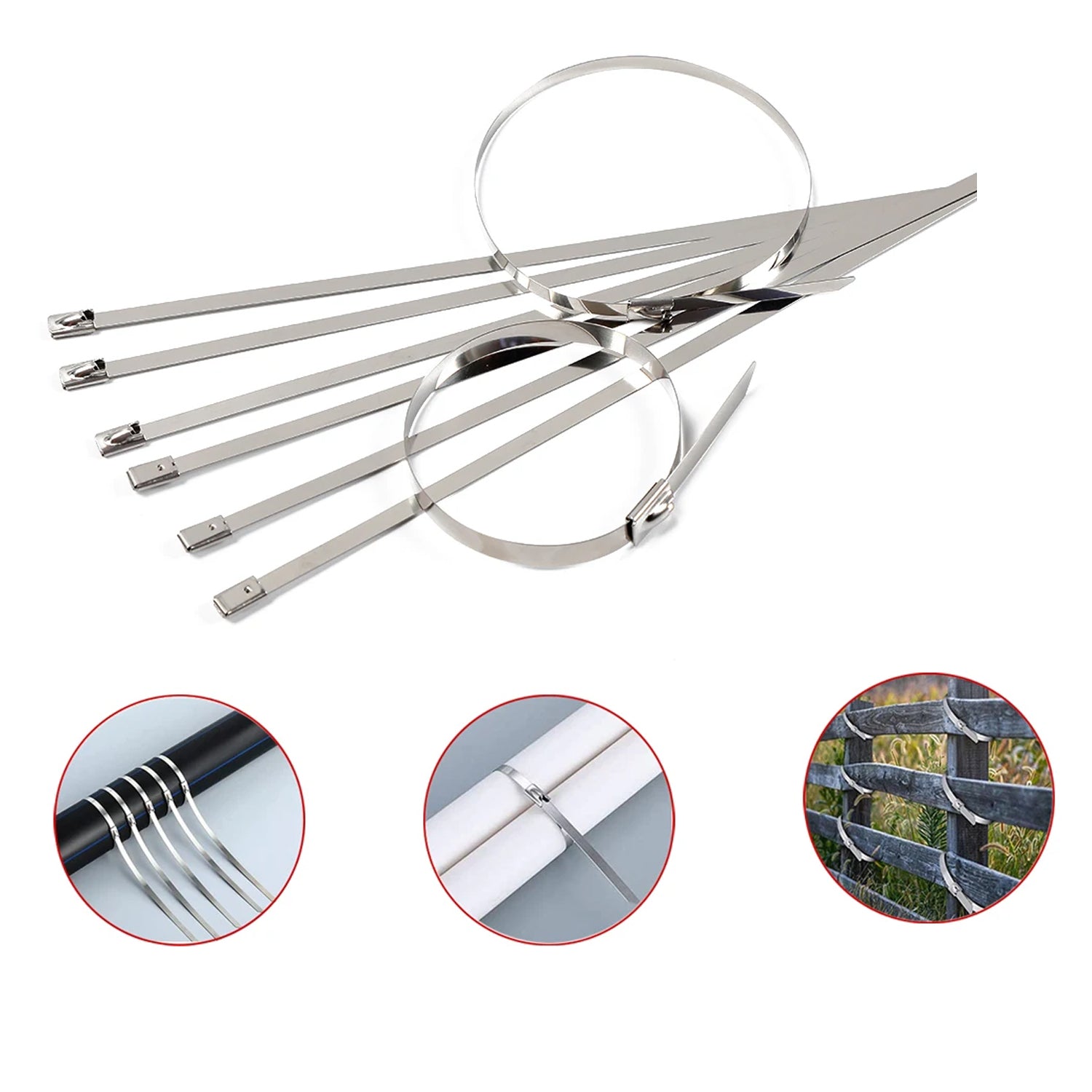 Stainless Steel Cable Ties for Solar & Home Use (100 Pc, 4.6x100mm) - Image 5