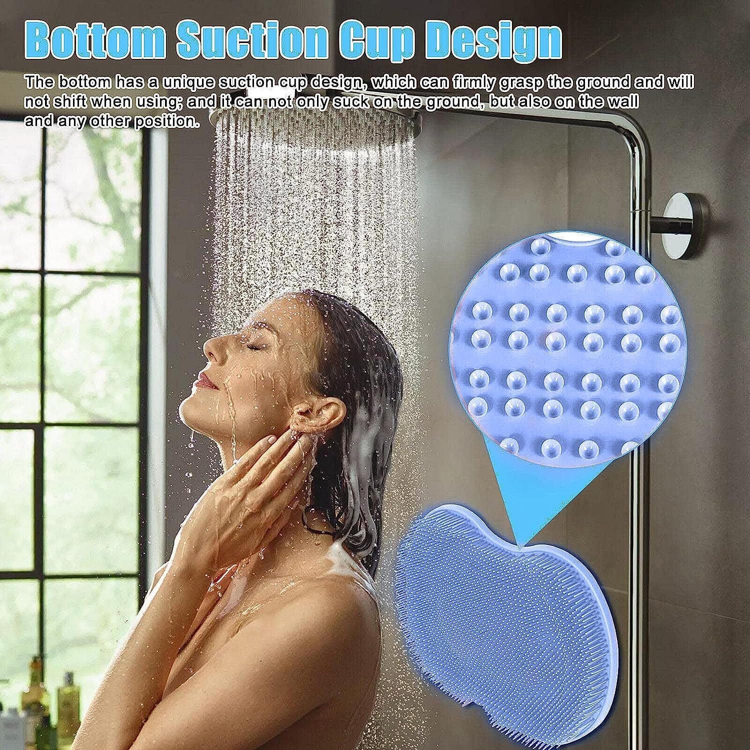 Silicone Bath Massage Cushion – Suction Cup Exfoliating Foot Scrubber & Mat - Image 4
