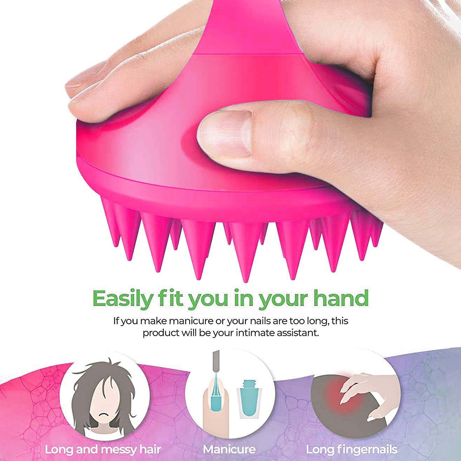 Scalp Massager, Head Massager Comb (1 Pc), Hair accessories - Image 6