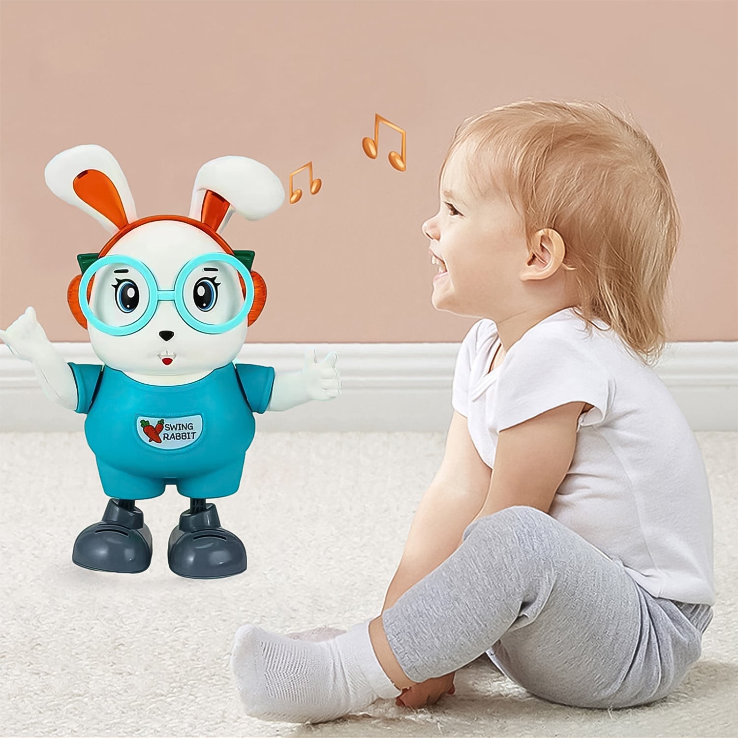 Electroplay Swing Rabbit Musical Dancing Toy – Interactive Bunny with Lights, Sounds (1 Pc / Battery Not Included) - Image 7