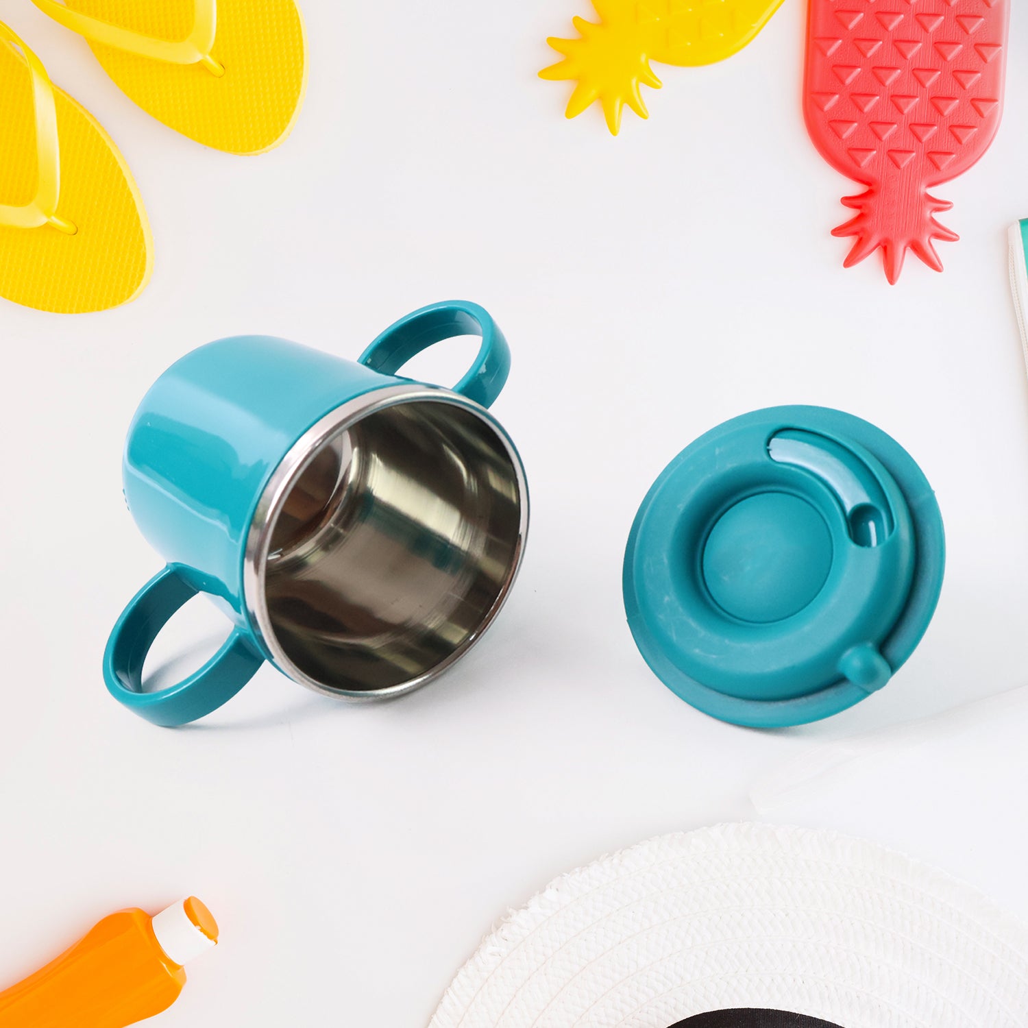 Supermom Kids Sporty Sipper Mug with Straw and Dual Handles Approx 300ml (1 Pc) - Image 6