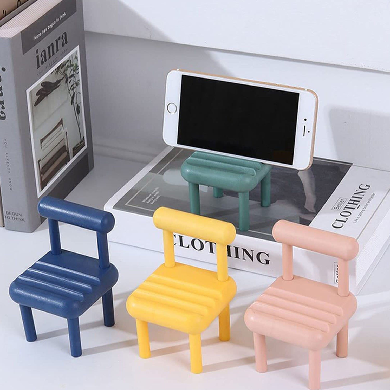 Mini Chair Phone Holder for All Mobile Phones (1 Pc) - Image 7