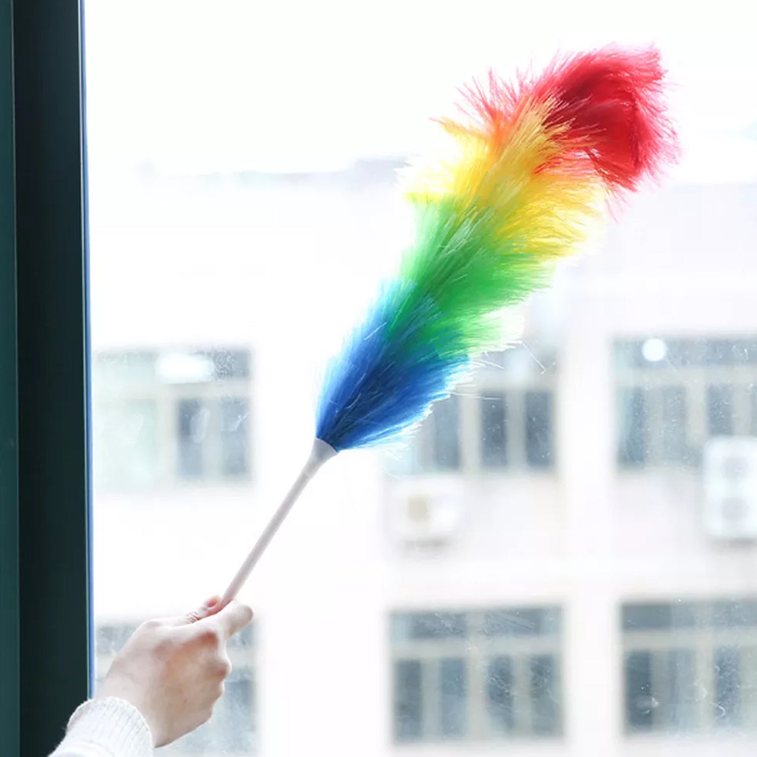 Colorful Feather Duster | Microfiber Duster for Cleaning | Dusting Stick | Dusting Brush - Image 3