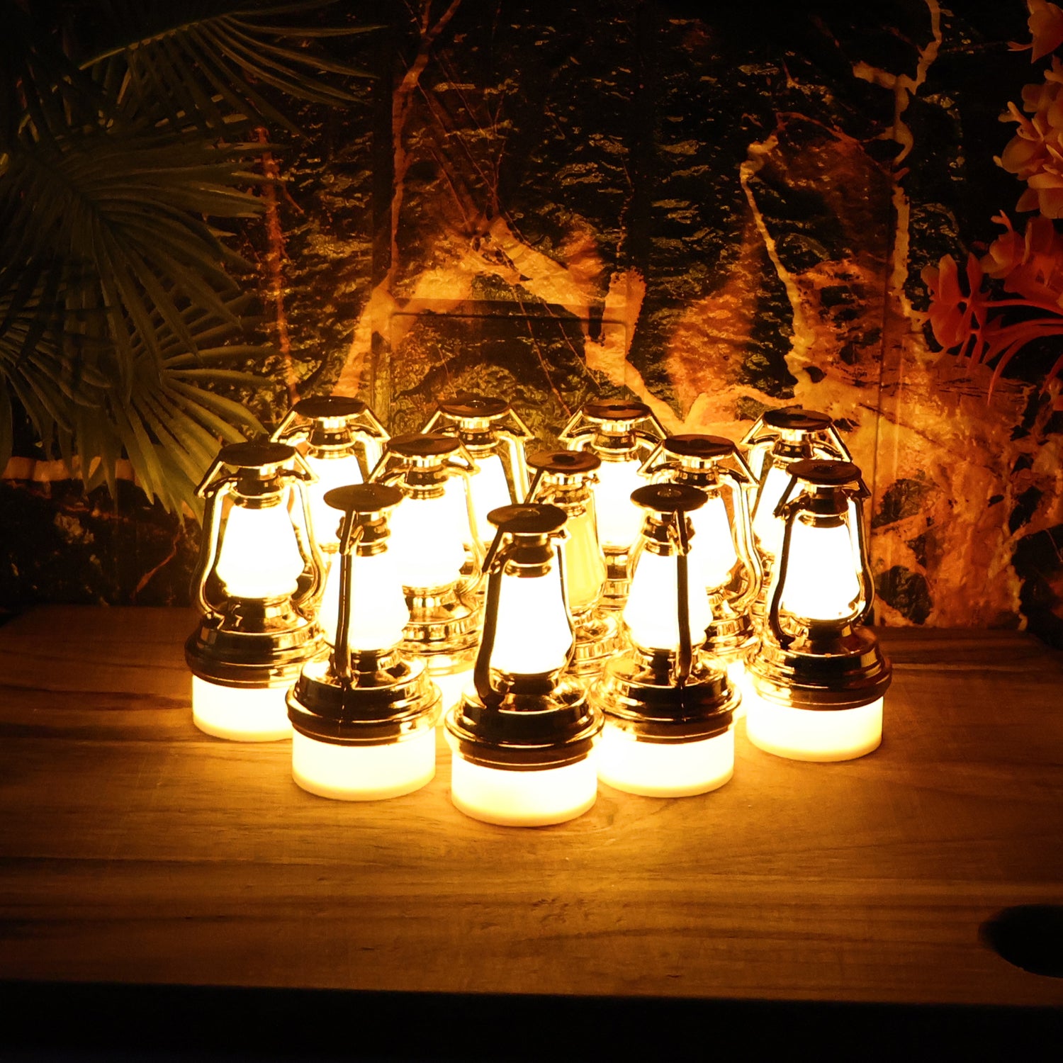 Decorative Vintage Lantern Style Flameless LED Candles (12 Pc) - Image 4