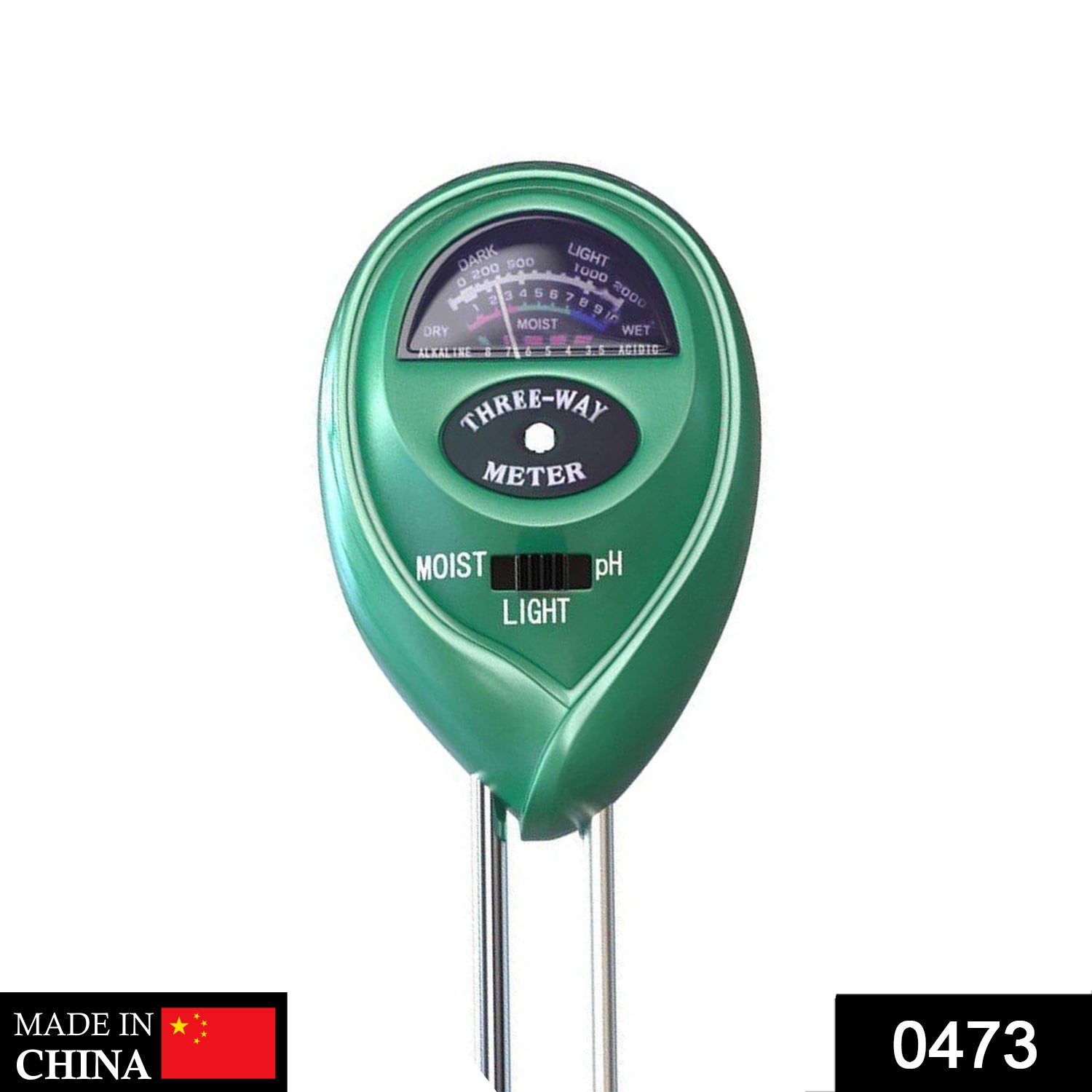 Soil Tester 3-in-1 Plant Moisture Sensor (Green) - Image 2