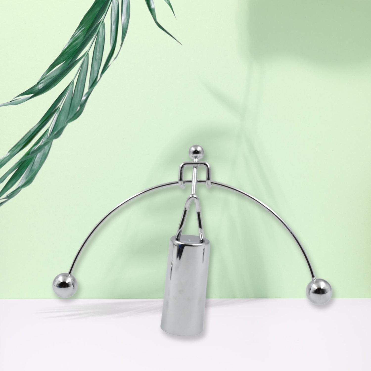 Mini Steel Balance Toy, Decoration Pendulum Newton Cradle Balance Ball Tumbler Desk Toy Metal Man Home Home Decoration Crafts - Image 3