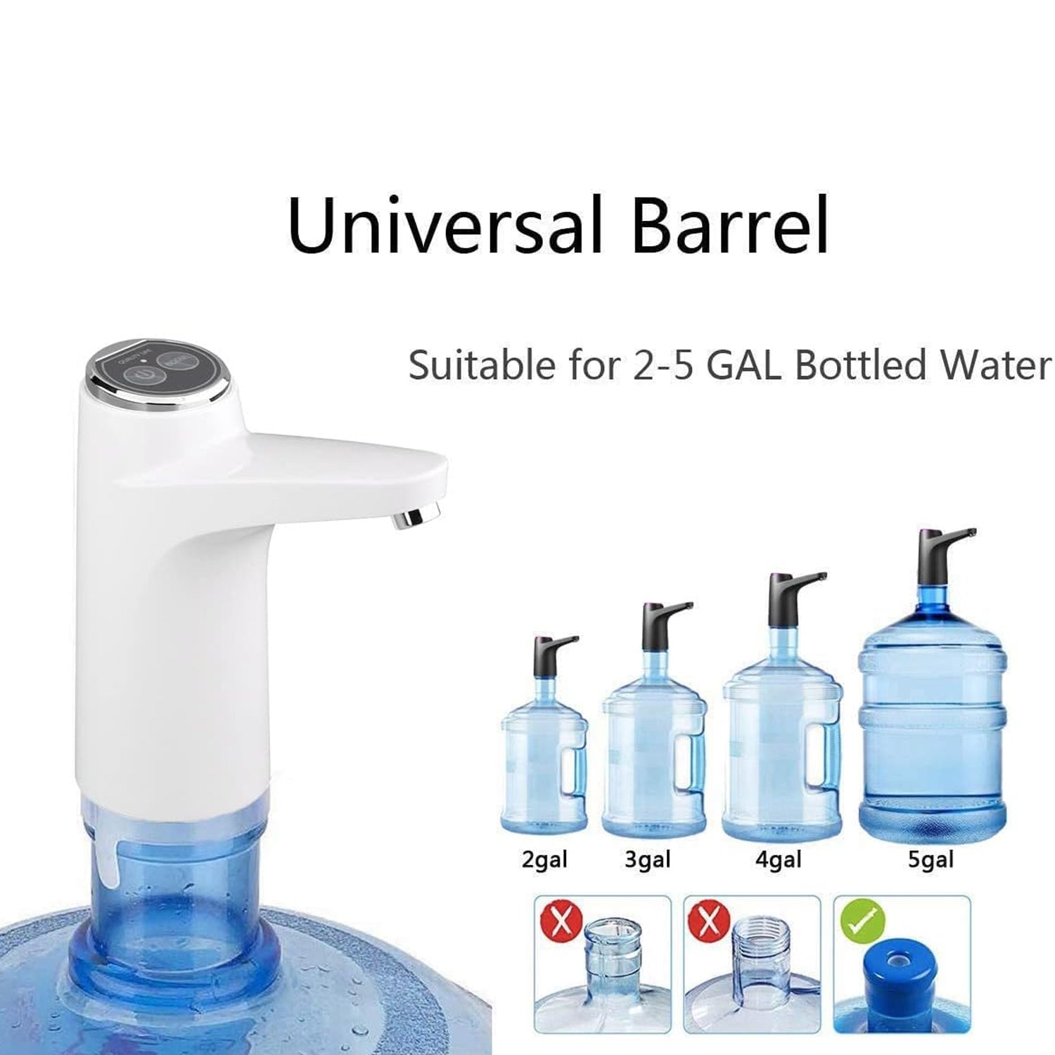 USB Electric Water Dispenser Pump, Portable Bottle Pump for Home & Travel Use - Image 3