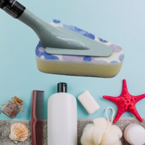 Triangular Sponge Brush – Long Handle Multipurpose Kitchen & Bathroom Cleaning Tool