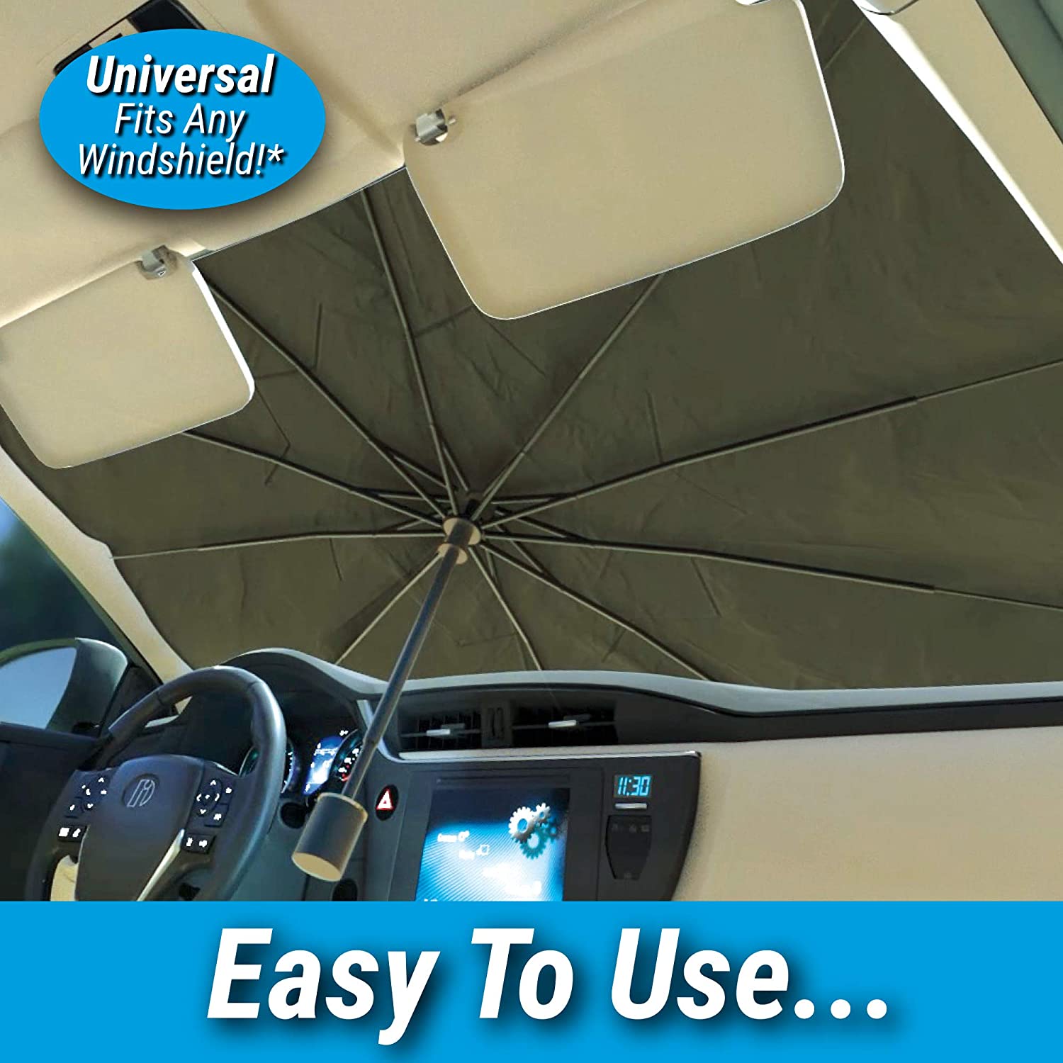 Foldable Car Windshield Sunshade for Heat Protection - Image 5