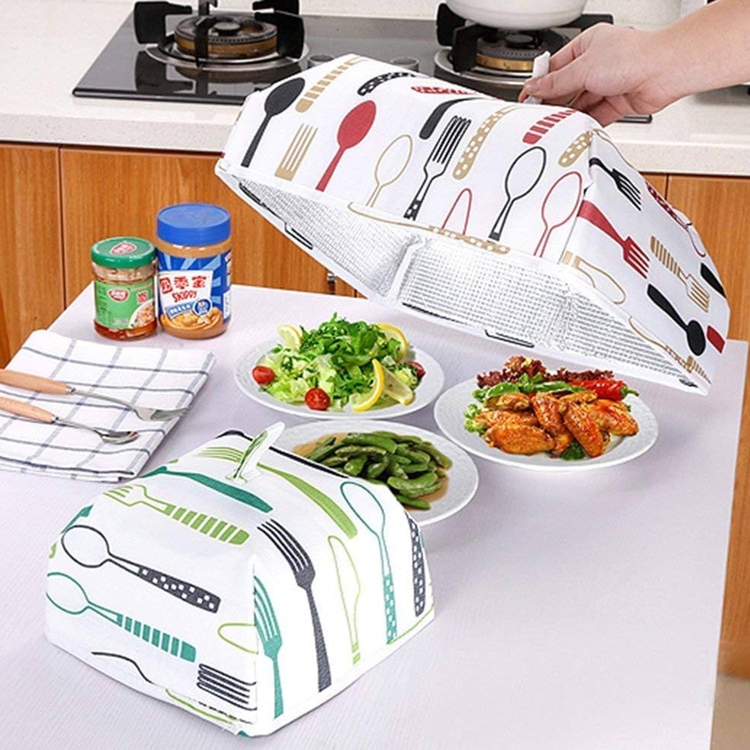 Foldable Food Covers, Kitchen Lid Foldable Cover (1 Pc / Small) - Image 6