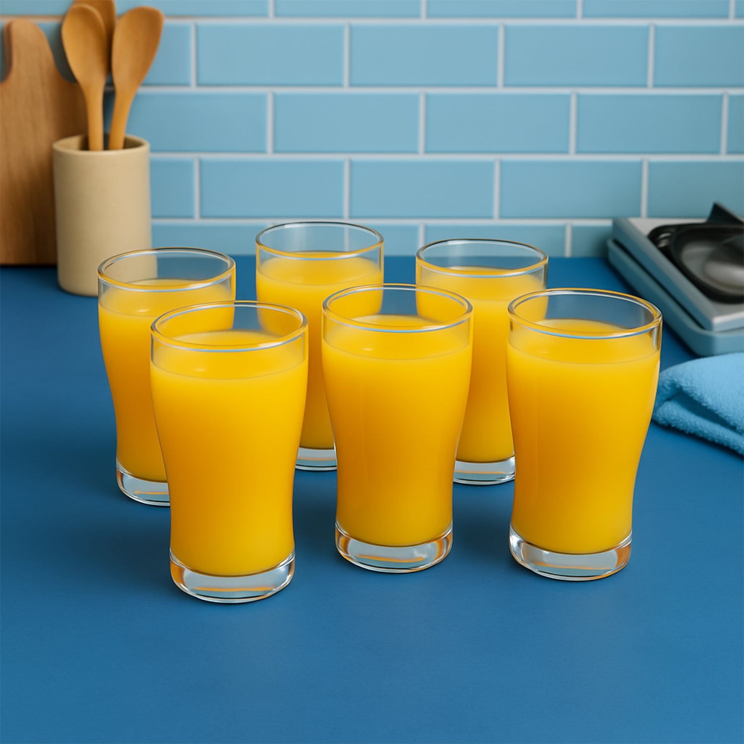 Apex Vista Unbreakable Pitcher Glass Set – 350 ML (Approx) | 6-Piece - Image 6