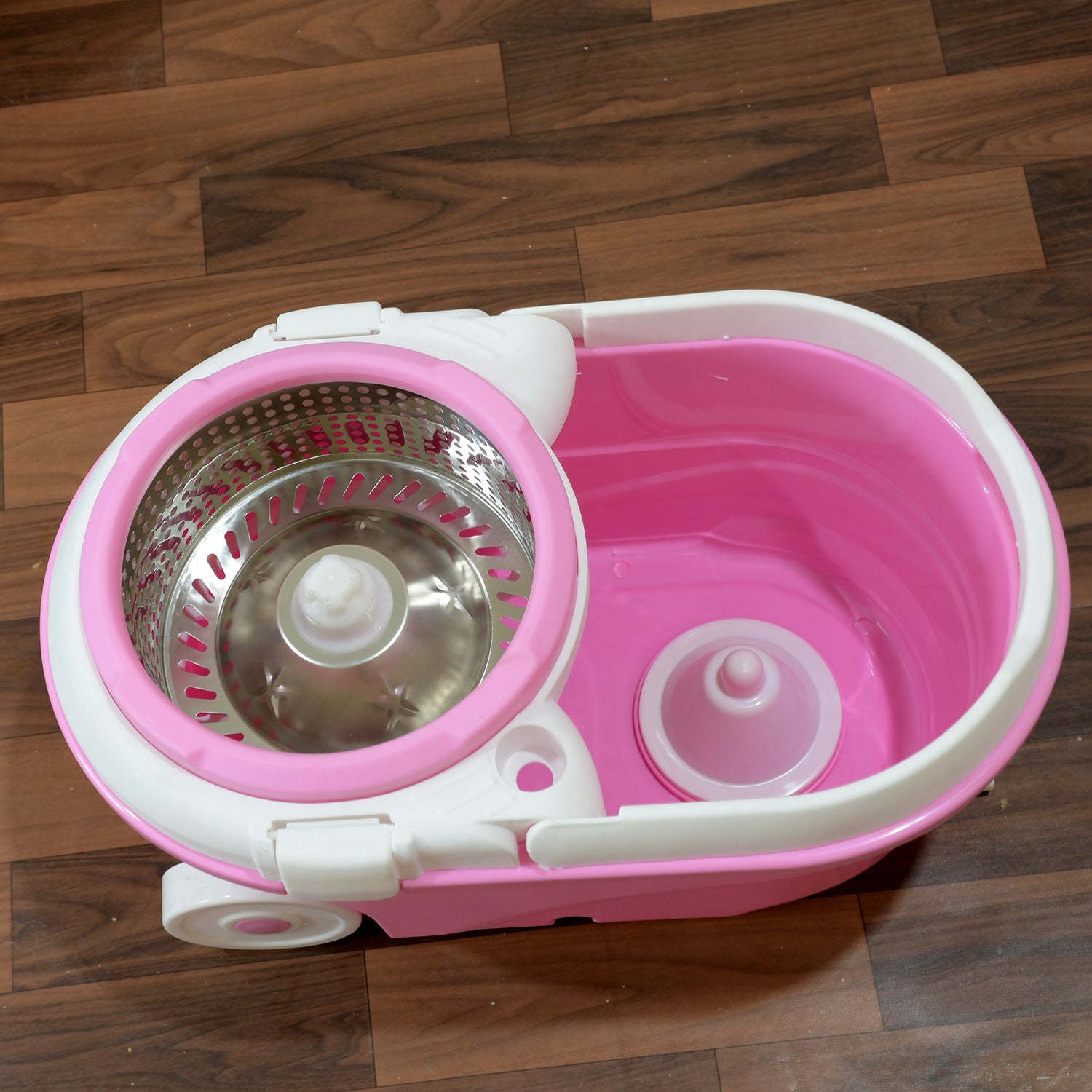 Spin Mop with Bucket for Floor Cleaning - Magic Mop Set with Steel Spin, Mop Stick, and Bucket for Home & Office - Image 5