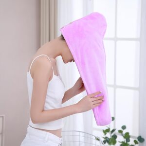 Quick Turban Hair-Drying Absorbent Microfiber Towel / Dry Shower Caps, Hair accessories