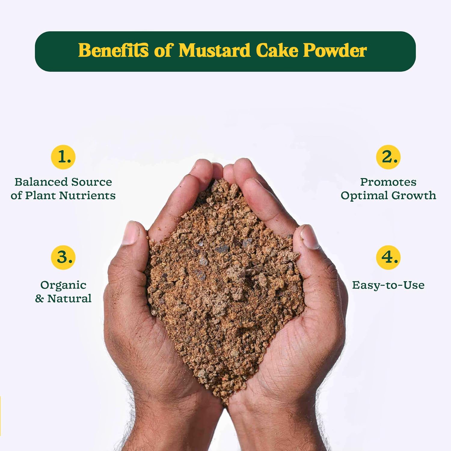 Mustard Cake Fertilizer For Plants 900gm - Image 4