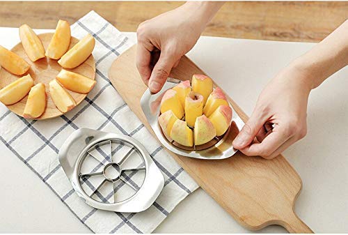 Stainless Steel Apple Cutter / Slicer with 8 Blades and Handle - Image 5