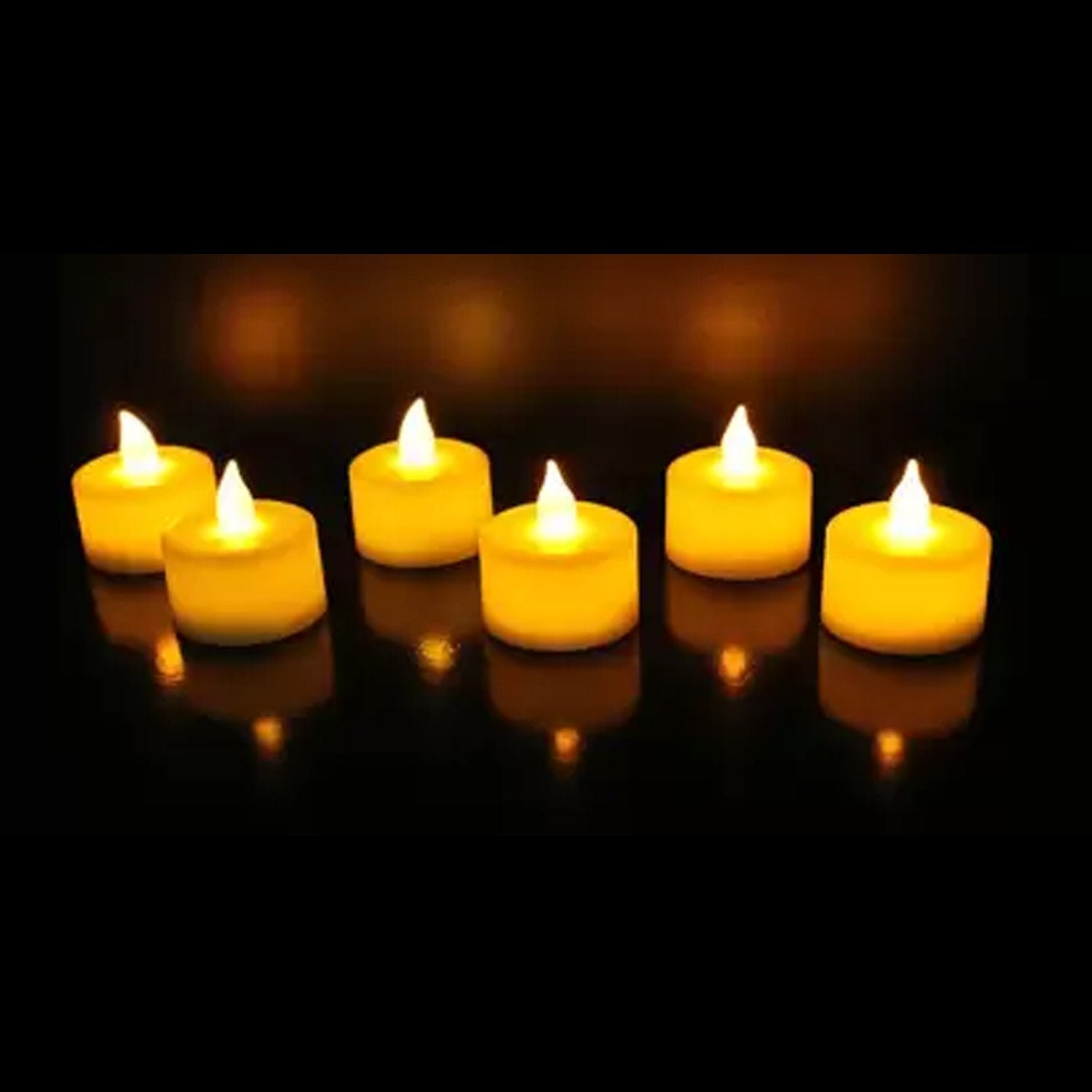 Festival Decorative - LED Tealight Candles, Diwali (White, 24 Pcs) - Image 3
