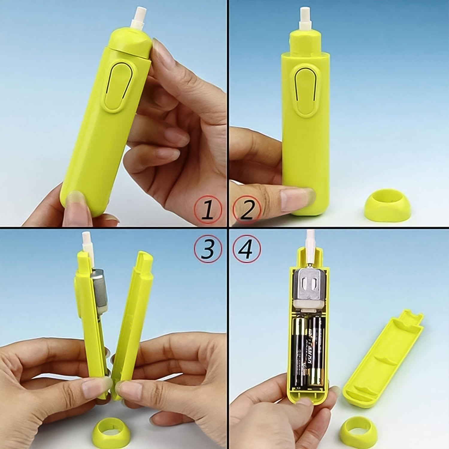 Electric Eraser Kit Automatic Pencil Eraser Battery Operated with 12 Eraser Refills - Image 7