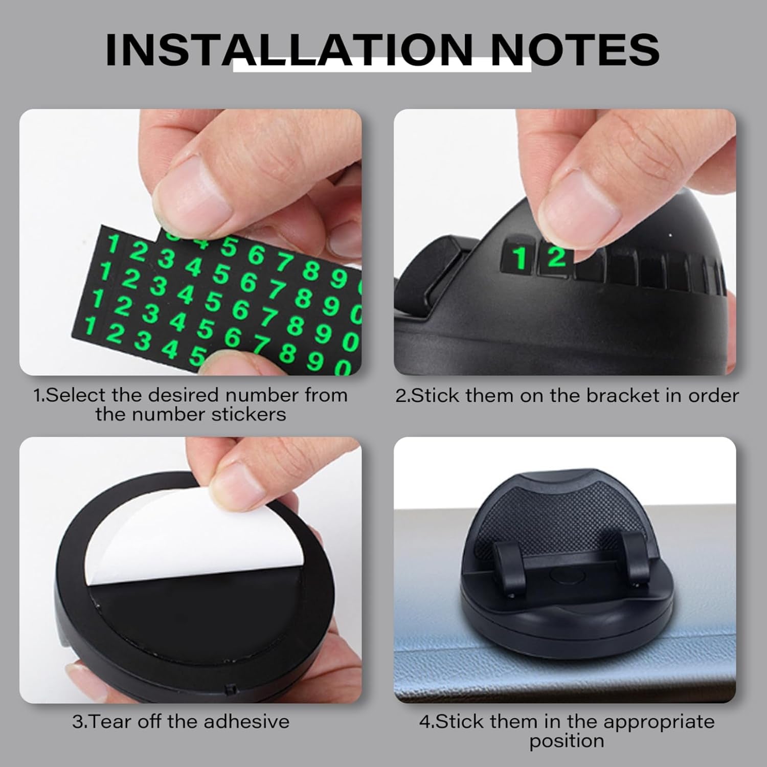 2 in 1 Car Anti-Slip Mat, Phone Holder Non Slip Sticky Phone Mount Holder (1 Set) - Image 4